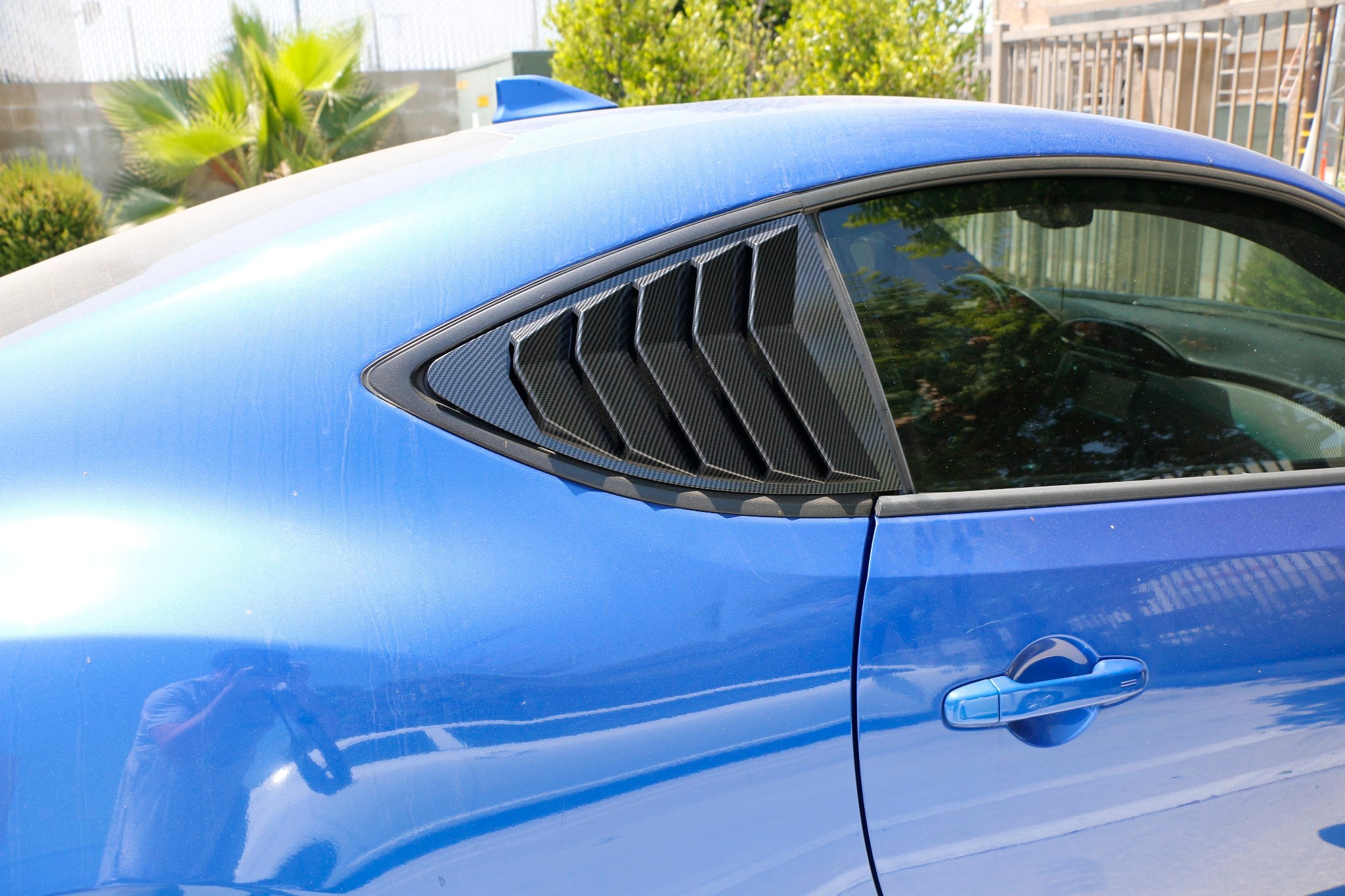 Carbon Fiber Rear Side Window Vents/Louvers for 2013-2021 Scion FR-S, Toyota 86 & Subaru BRZ - Lightweight Aerodynamic Upgrade for Sporty Style & Improved Airflow