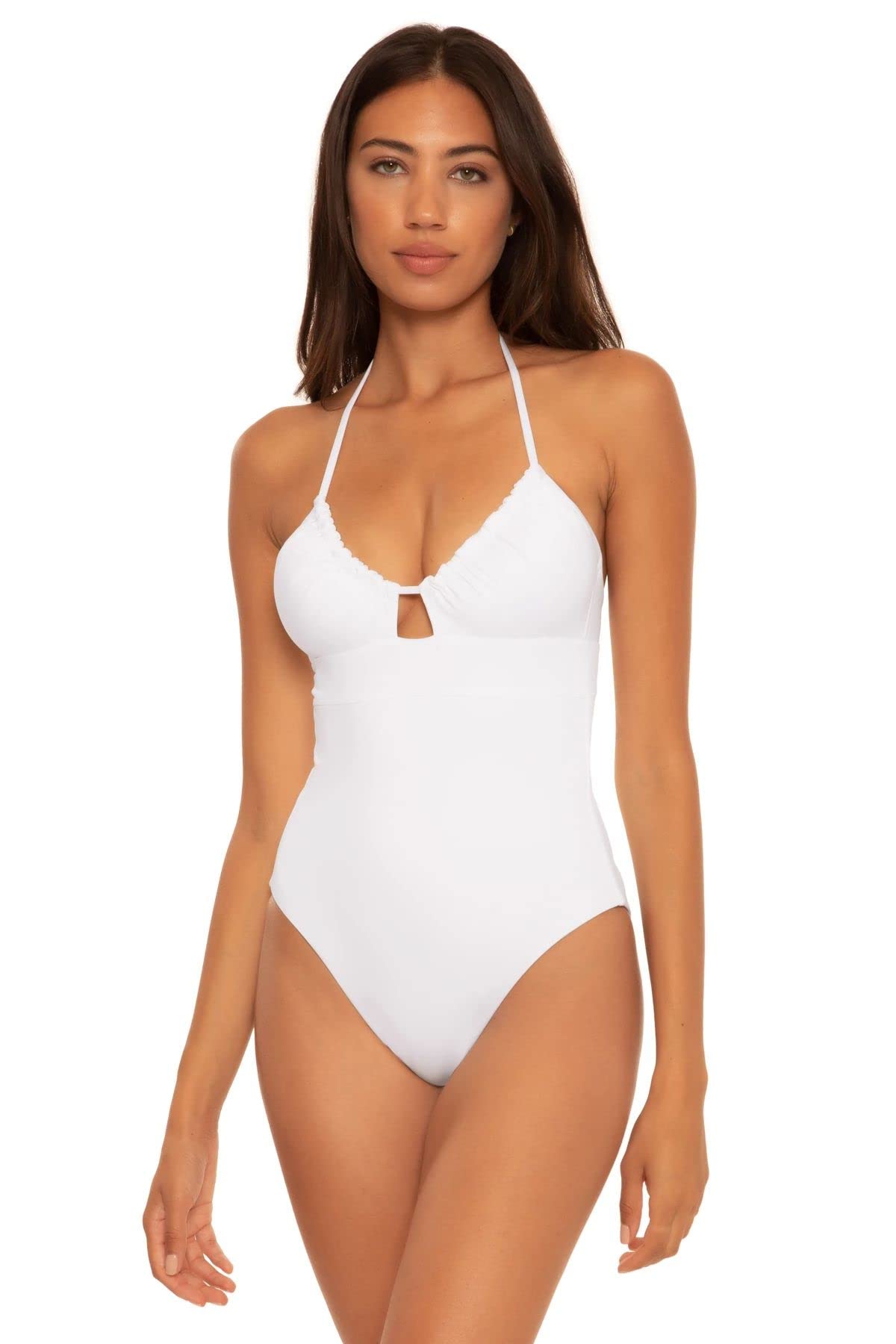 Candice Multi-Way Convertible One-Piece Swimsuit - White Small | Adjustable Straps for Versatile Styling | Perfect for Beach, Pool & Vacation Wear