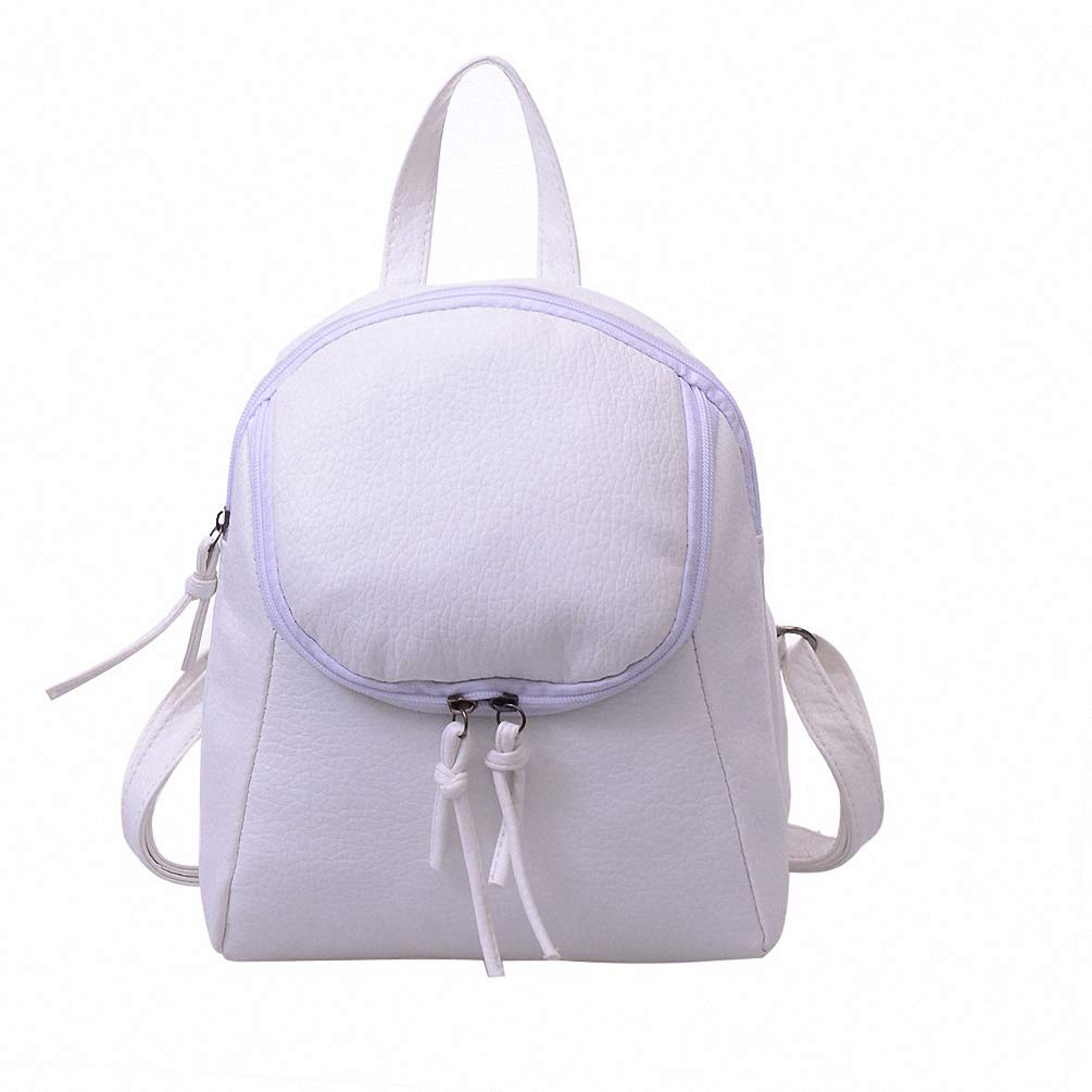 Stylish Preppy Vegan Leather Backpack for Women - Trendy Shoulder Bag for Work, School & Travel