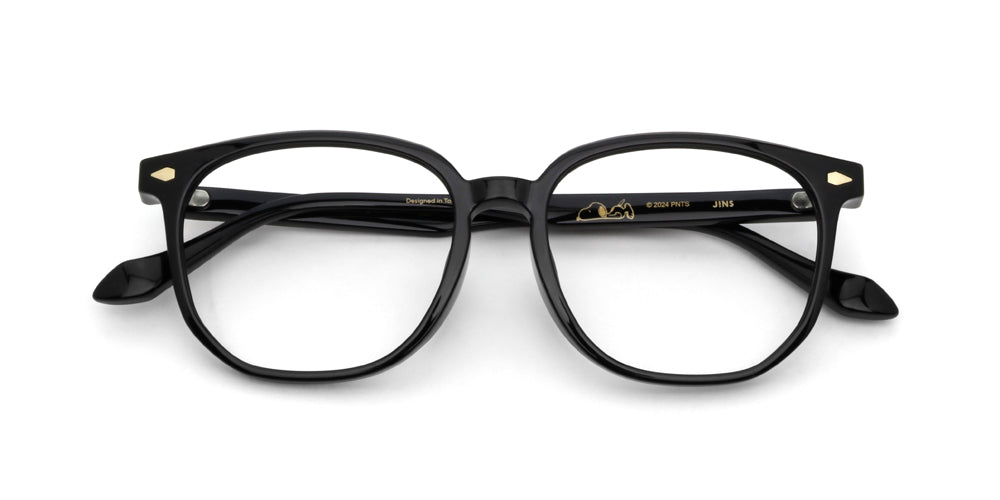 JINS x PEANUTS 086 Resting Eyeglasses - Stylish & Comfortable Unisex Glasses for Reading, Working & Relaxing at Home or Office