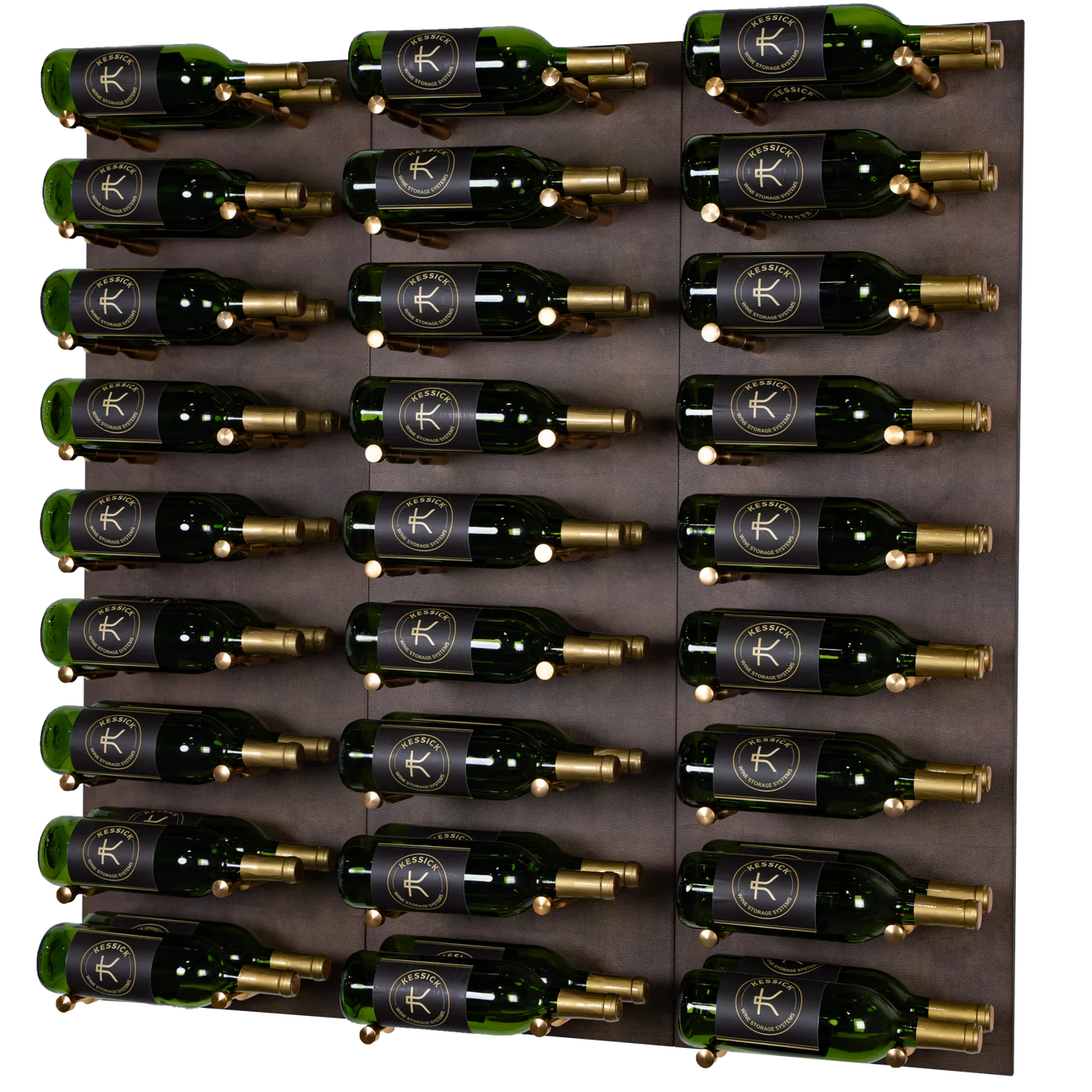 Kessick Southampton Wine Wall - Elegant Wine Storage & Display Rack for Home Bar, Kitchen, or Dining Room Decor - Perfect for Wine Enthusiasts & Entertaining Guests