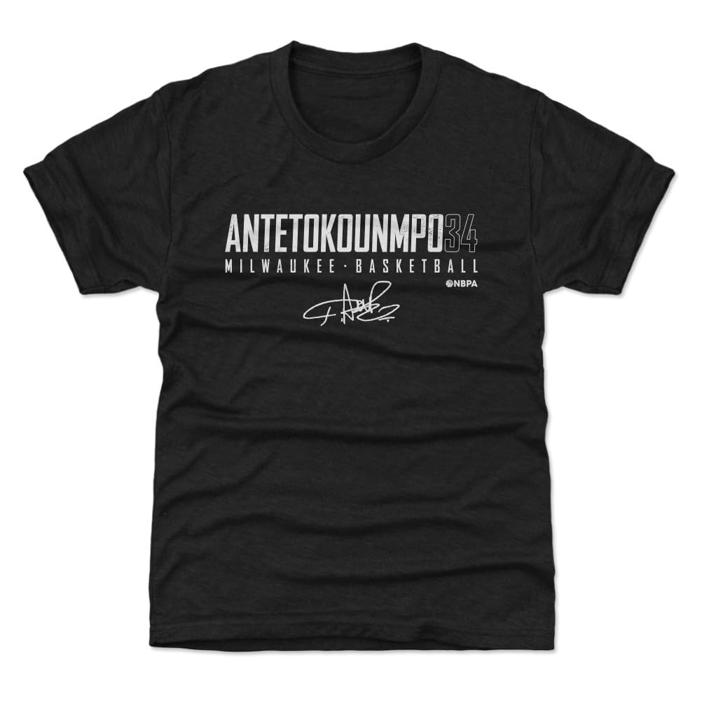 Giannis Antetokounmpo Milwaukee Bucks 500 LEVEL Youth Basketball Jersey - Official NBA Replica Shirt for Kids & Teens - Perfect for Games, Fan Events and Sports Enthusiasts