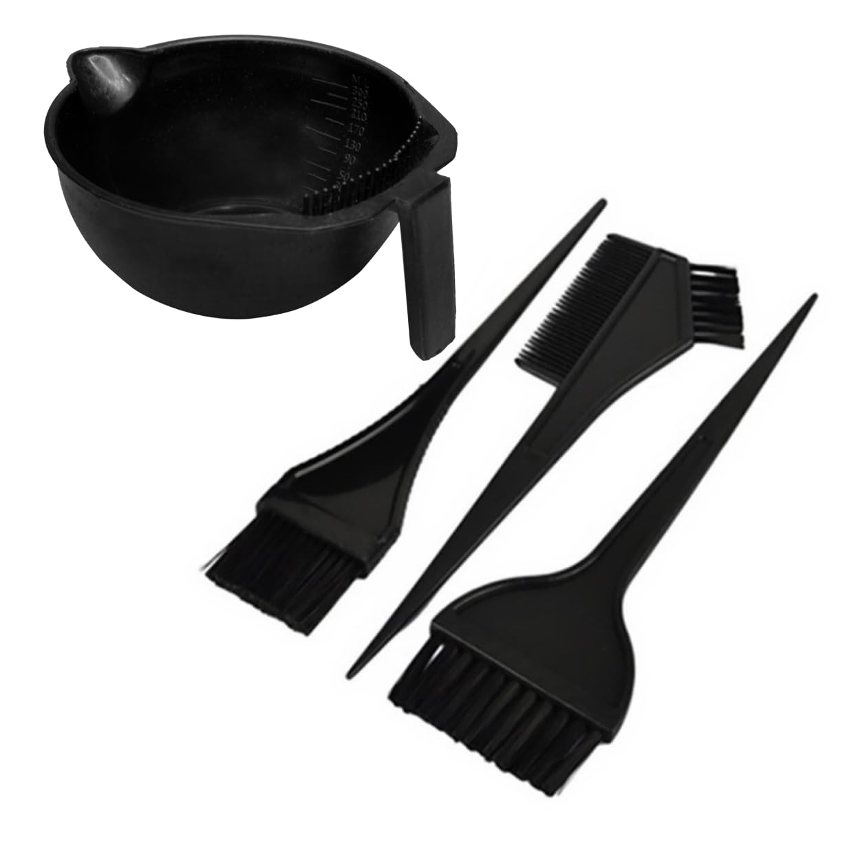 Professional Baal Hair Coloring Dye Brushes with Mixing Bowl - Salon & Home Hair Dye Kit for Men & Women - Perfect for DIY Hair Coloring, Highlights & Root Touch-Ups
