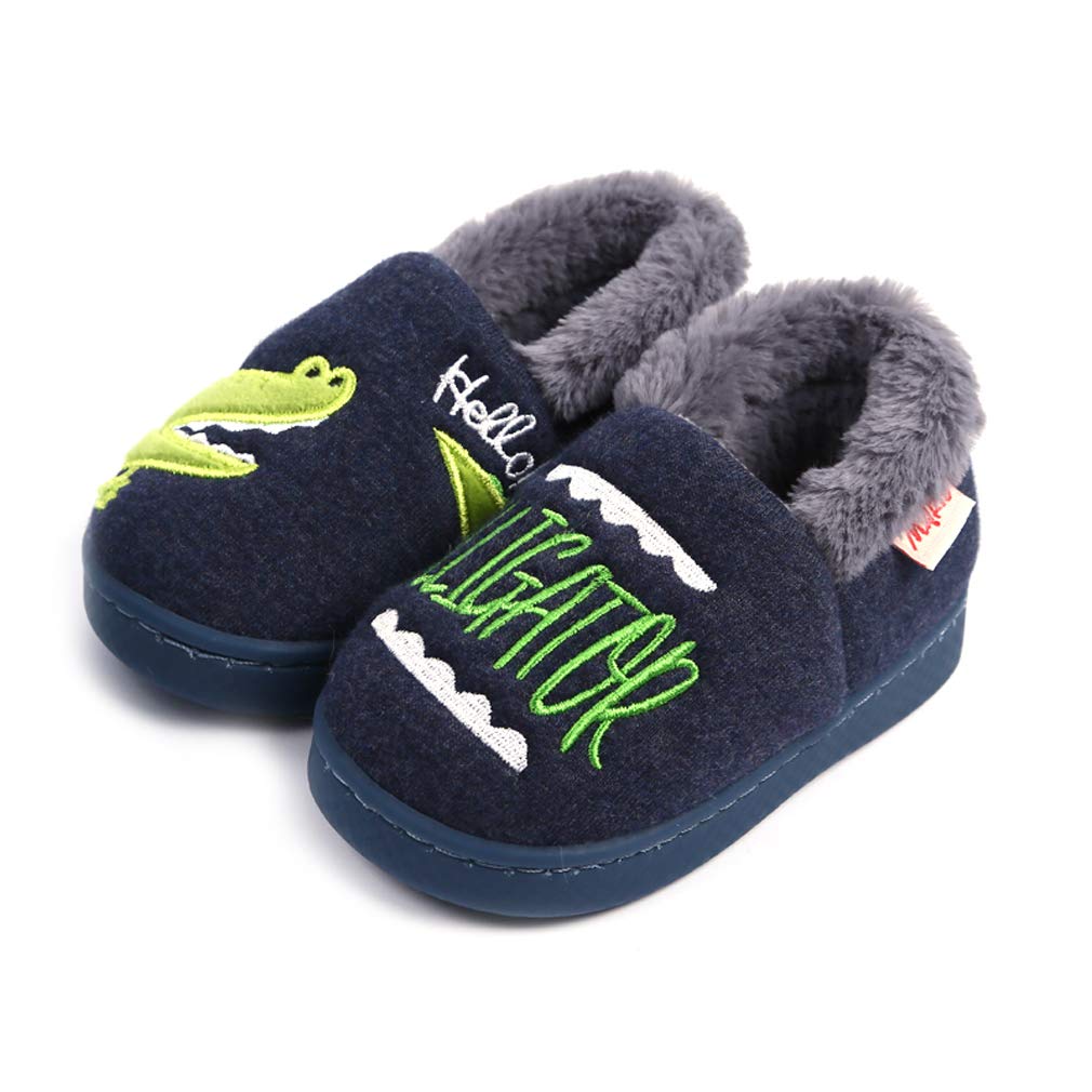 **Warm Fluffy Animal Slippers for Toddler Boys & Girls - Cozy Kids House Shoes for Indoor Comfort - Perfect for Winter, Playtime & Home Relaxation**