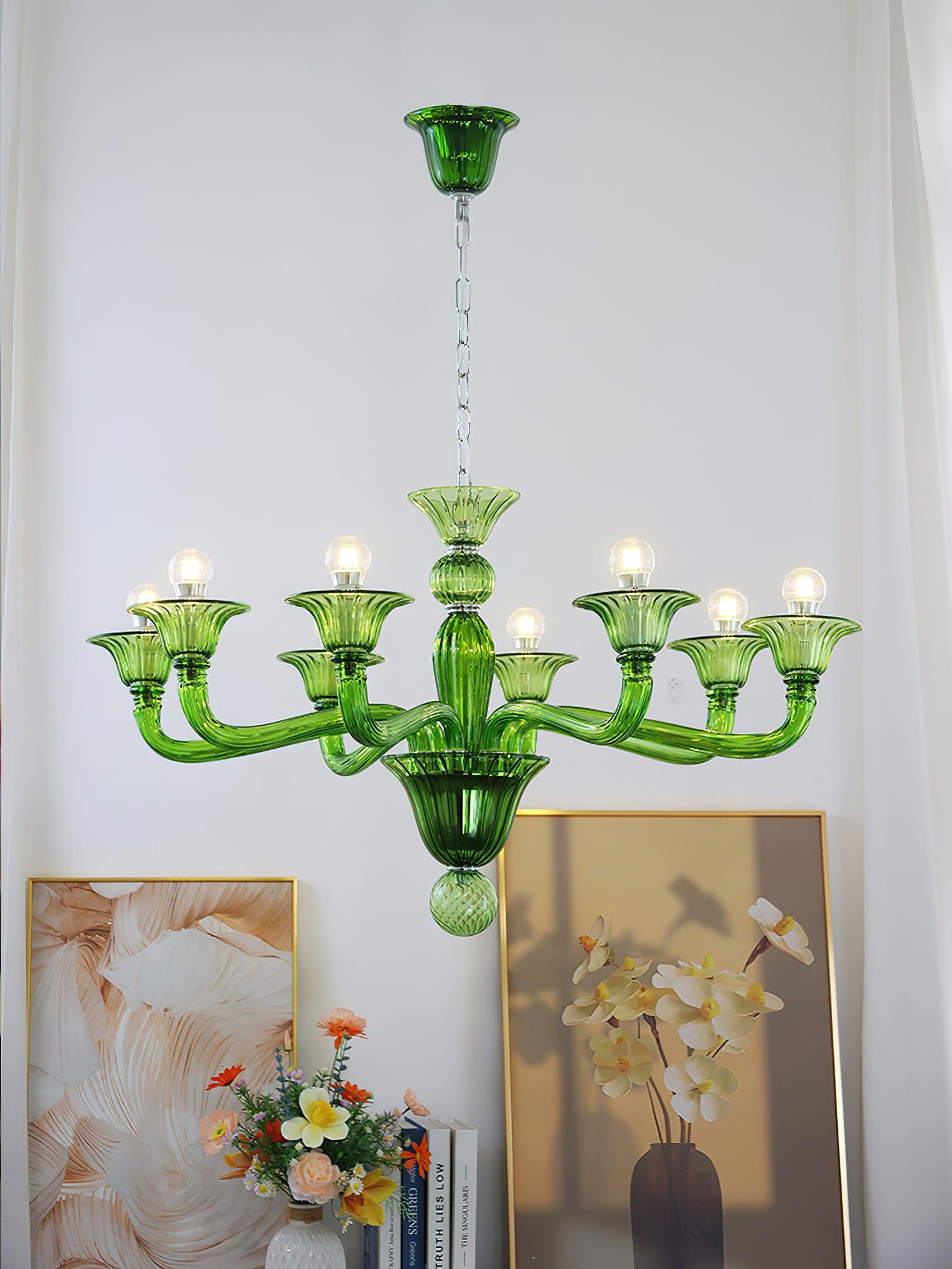 Elegant Calle Rafina Chandelier - Modern Crystal Ceiling Light Fixture for Dining Room, Living Room & Bedroom Decor