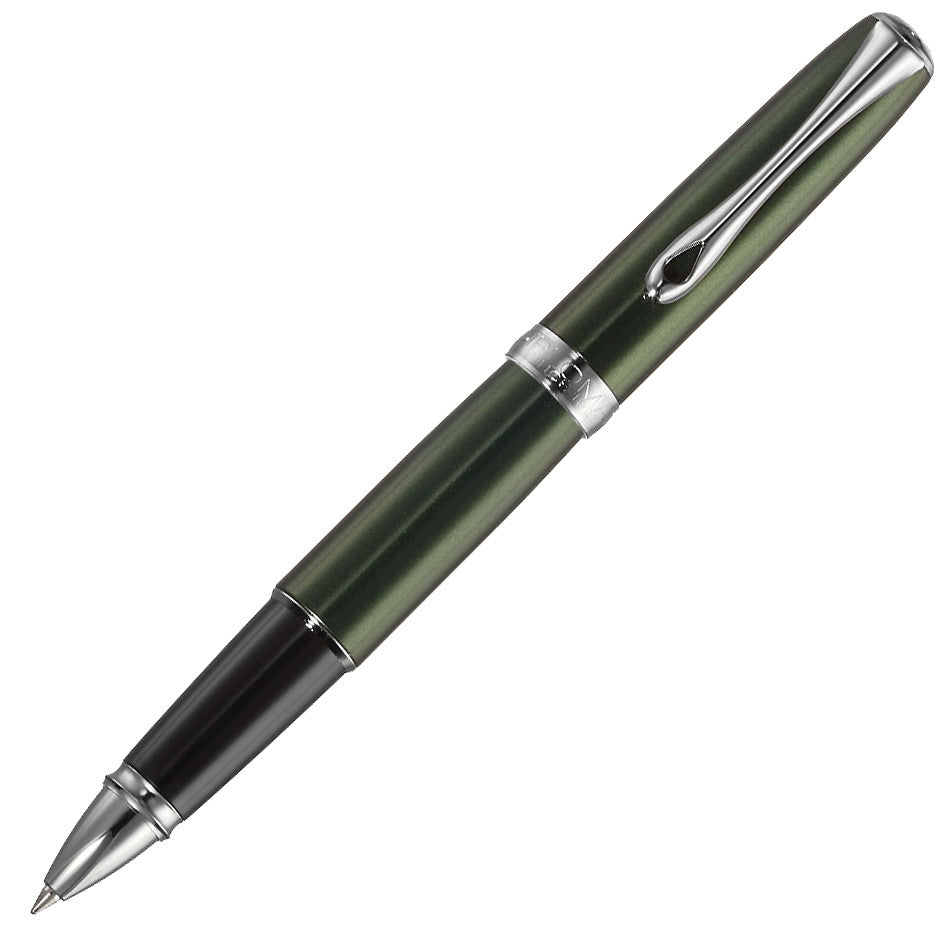 Diplomat Excellence A2 Green Rollerball Pen with Chrome Trim - Premium Writing Instrument for Business Professionals, Gift Ideas & Office Use