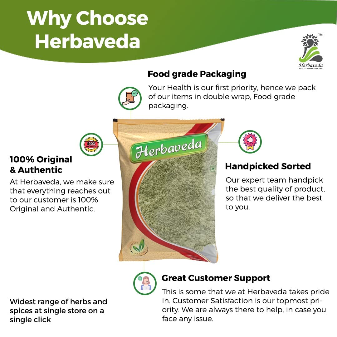 Herbaveda Natural Indigo Powder for Black Hair - 200g | Pure Indigofera Tinctoria | Chemical-Free Hair Dye | Perfect for Gray Coverage & Natural Hair Coloring at Home