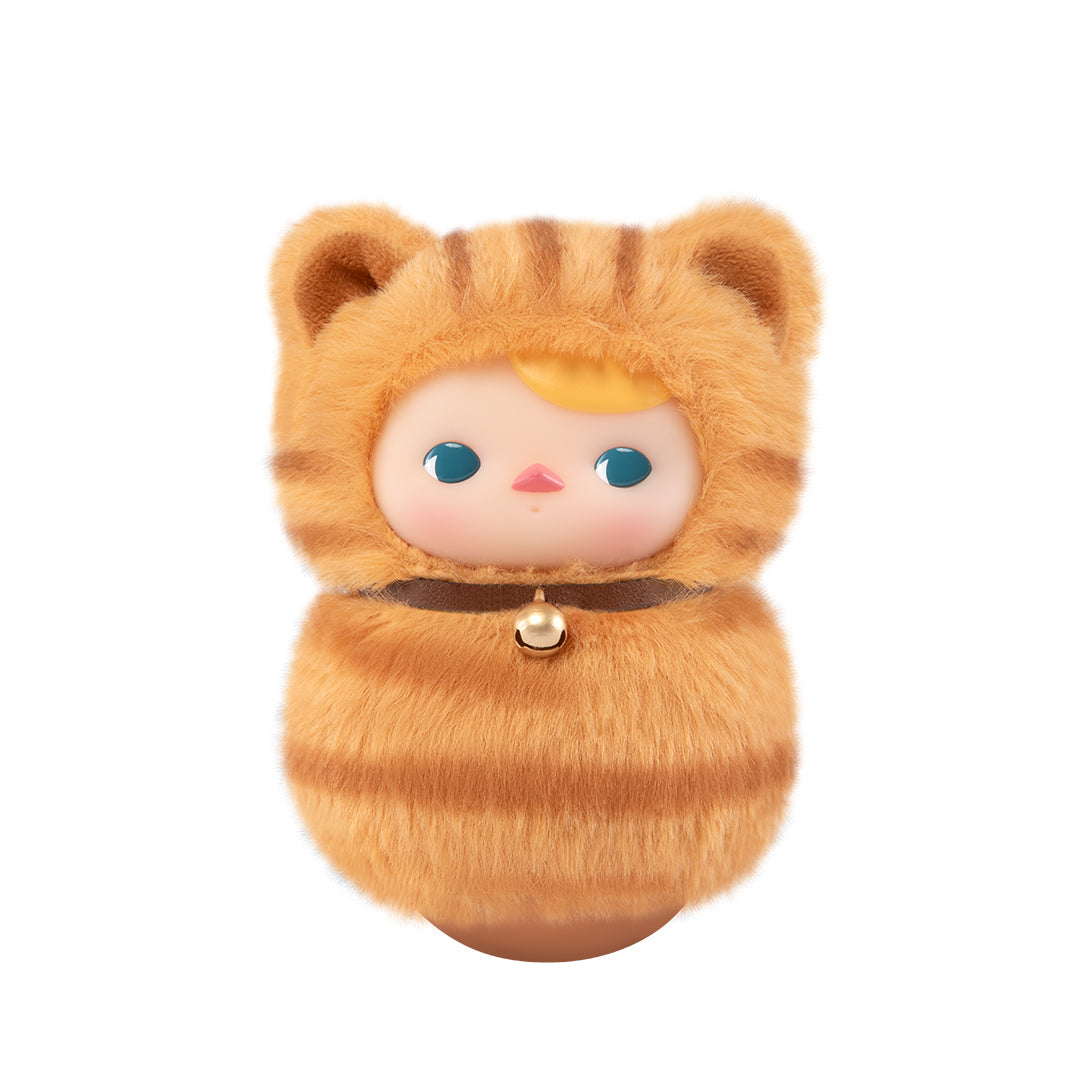 POP MART PUCKY Roly Poly Kitty Series - Cute Vinyl Plush Blind Box Toy for Collectors (6 Styles Random) | Perfect for Home Decor, Gift Giving & Kawaii Collections
