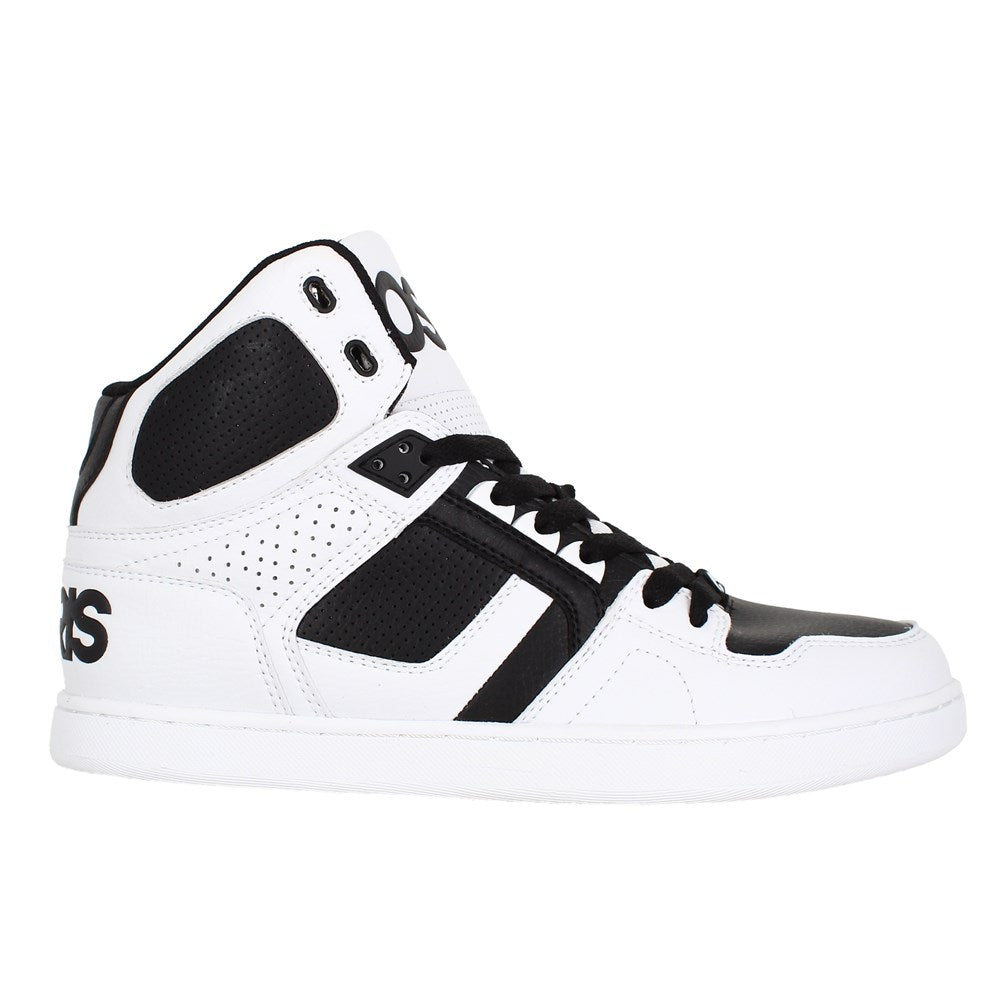 Osiris NYC 83 CLK Skate Shoes for Men & Women - White/Black/White High Top Sneakers - Retro Style for Skateboarding & Streetwear Fashion