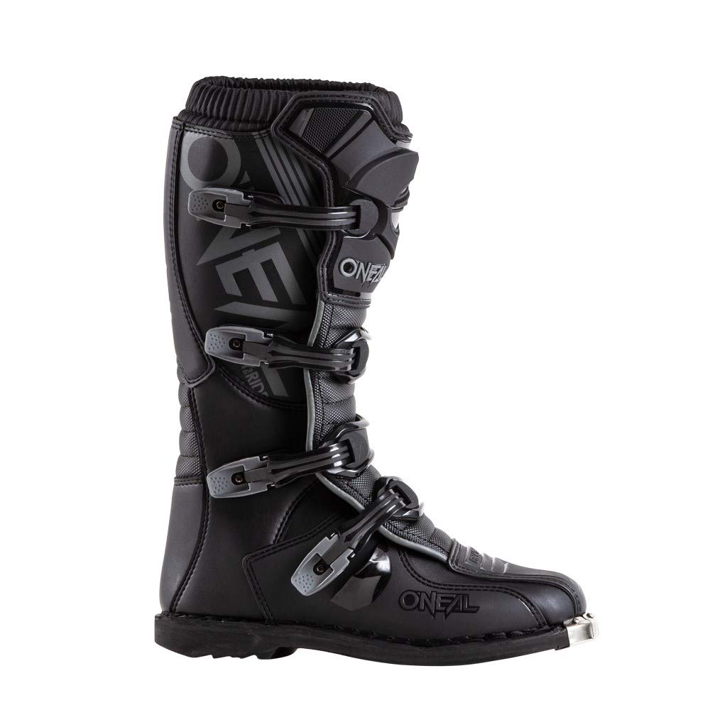 Oneal Element Offroad Motorcycle Boots for Men - Black - Size 9 (US) / 42 (EU) - Durable & Comfortable Riding Boots for Dirt Bikes, ATV & Motocross - Perfect for Adventure Riding & Off-Road Racing