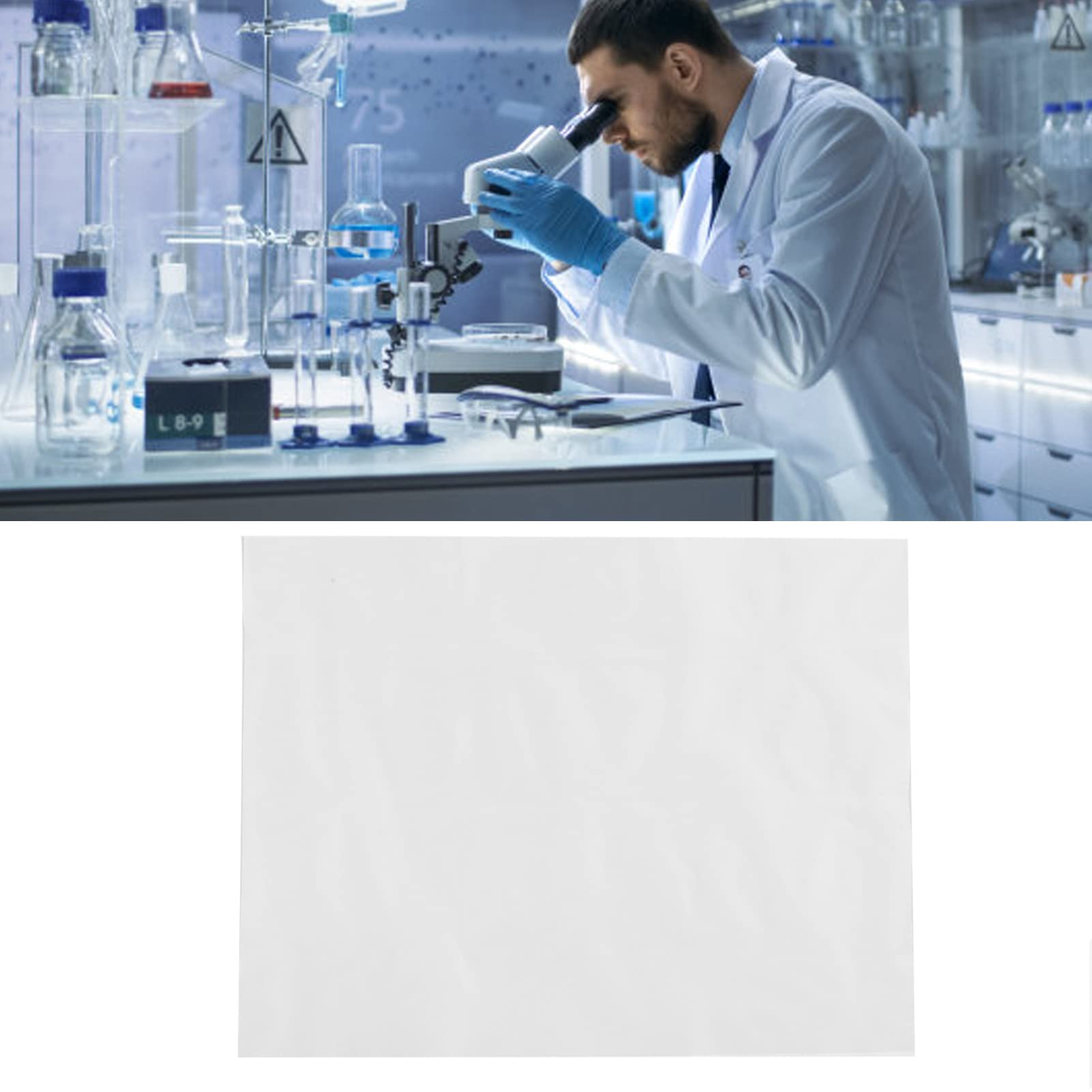 Topyond Microscope Dust Cover - PVC Dustproof Protective Cover (31.5 x 25.59 Inches) for Laboratory Equipment Maintenance | Keep Microscopes Clean & Protected | Ideal for Labs, Schools & Research Facilities