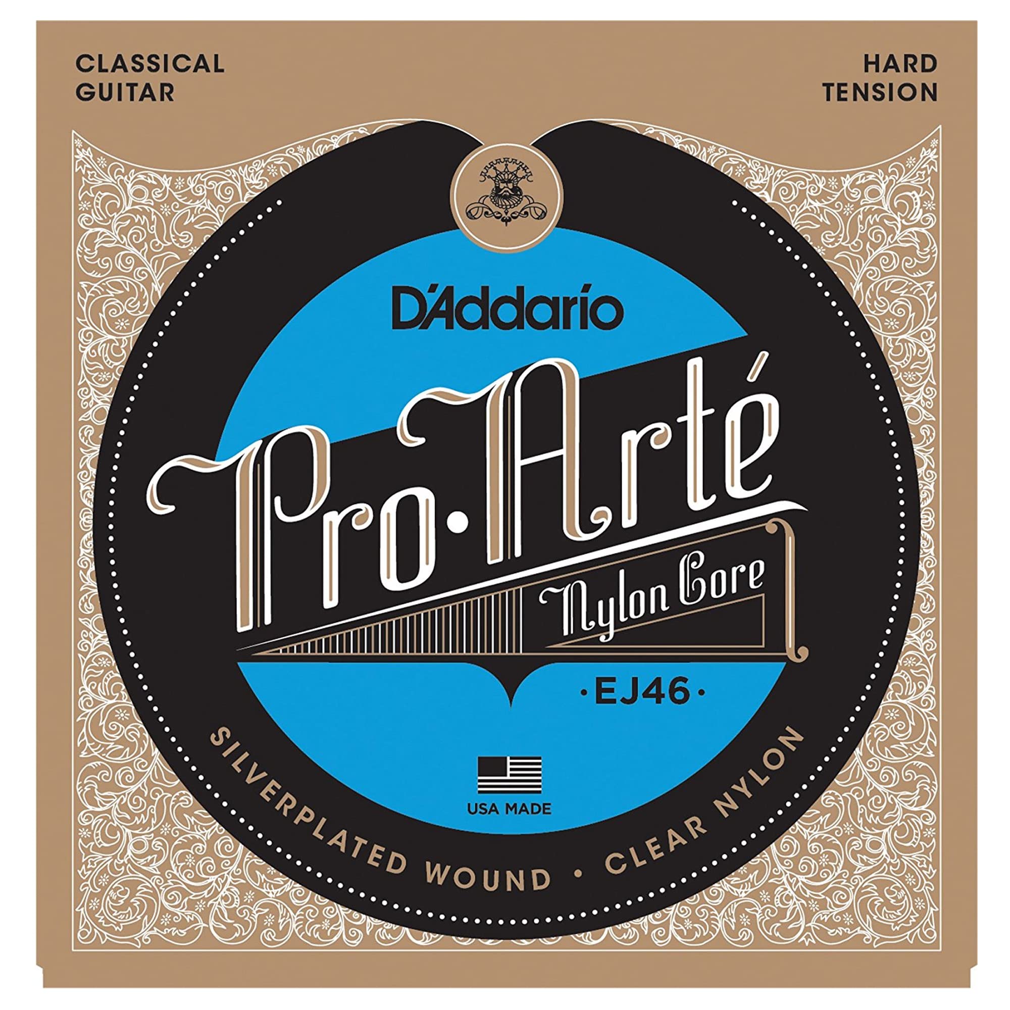 D'Addario Pro-Arte Hard Tension Silver Classical Guitar Strings - 3 Pack Bundle (Medium to Heavy Gauge, Nylon, Wound) | Premium Sound for Classical & Flamenco Guitarists | Perfect for Performances & Practice Sessions