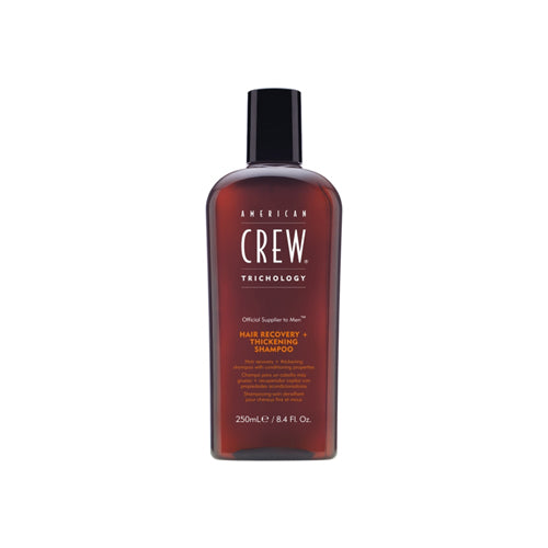 American Crew Hair Recovery & Thickening Shampoo for Men - 8.4 oz | Volumizing & Thinning Hair Treatment | Daily Use for Fuller, Healthier Hair | Salon-Quality Formula for Thicker Looking Hair