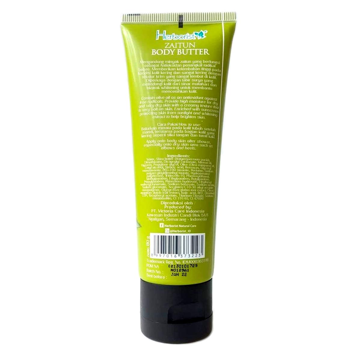 Organic Olive Body Butter - 80g | Ultra Hydrating & Nourishing for Dry Skin | Perfect for Daily Moisturizing & Spa Treatments