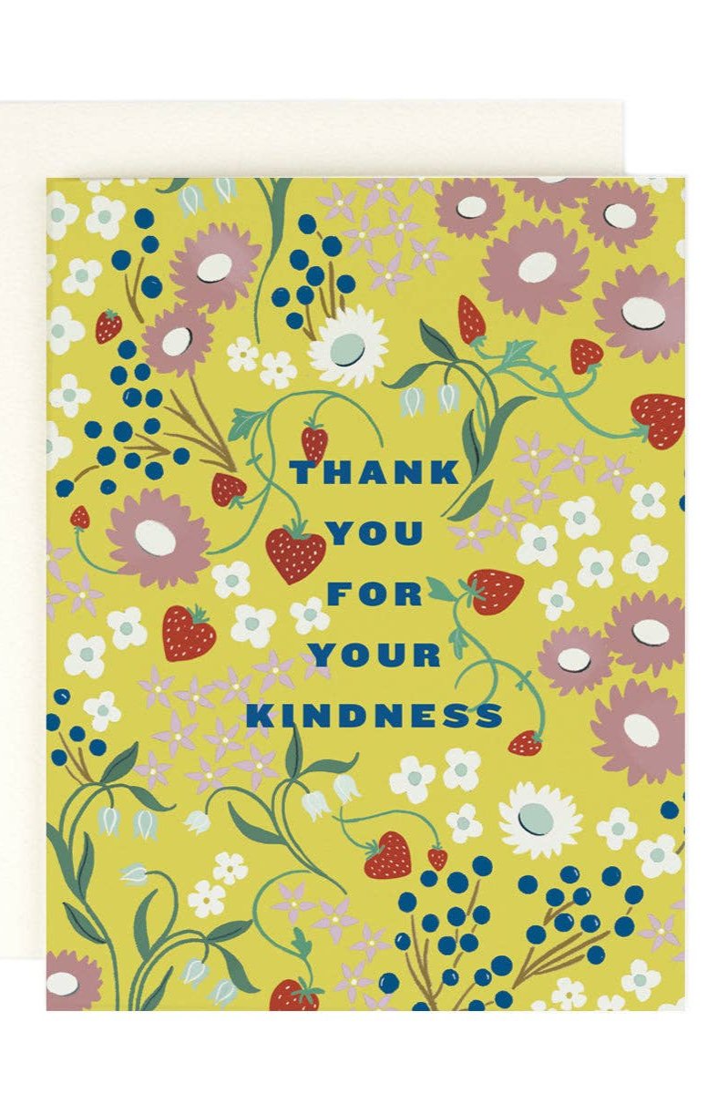 Thank You For Your Kindness Card - Elegant Greeting Card for Appreciation & Gratitude - Perfect for Teachers, Friends, and Coworkers