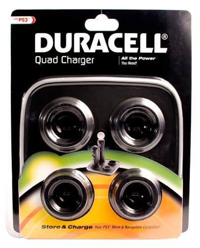 PS3 Move Quad Charger Dock - Fast Charging Station for 4 PS3 Move Controllers - Perfect for Gaming Sessions & Multiplayer Setups