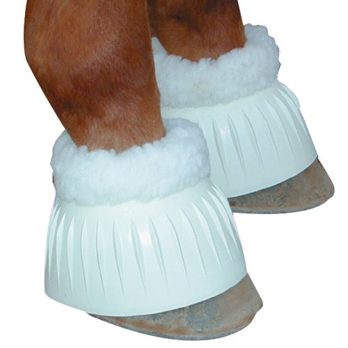 Intrepid International Fleece-Lined Horse Bell Boots for Protection & Warmth – Ideal for Winter Riding & Training