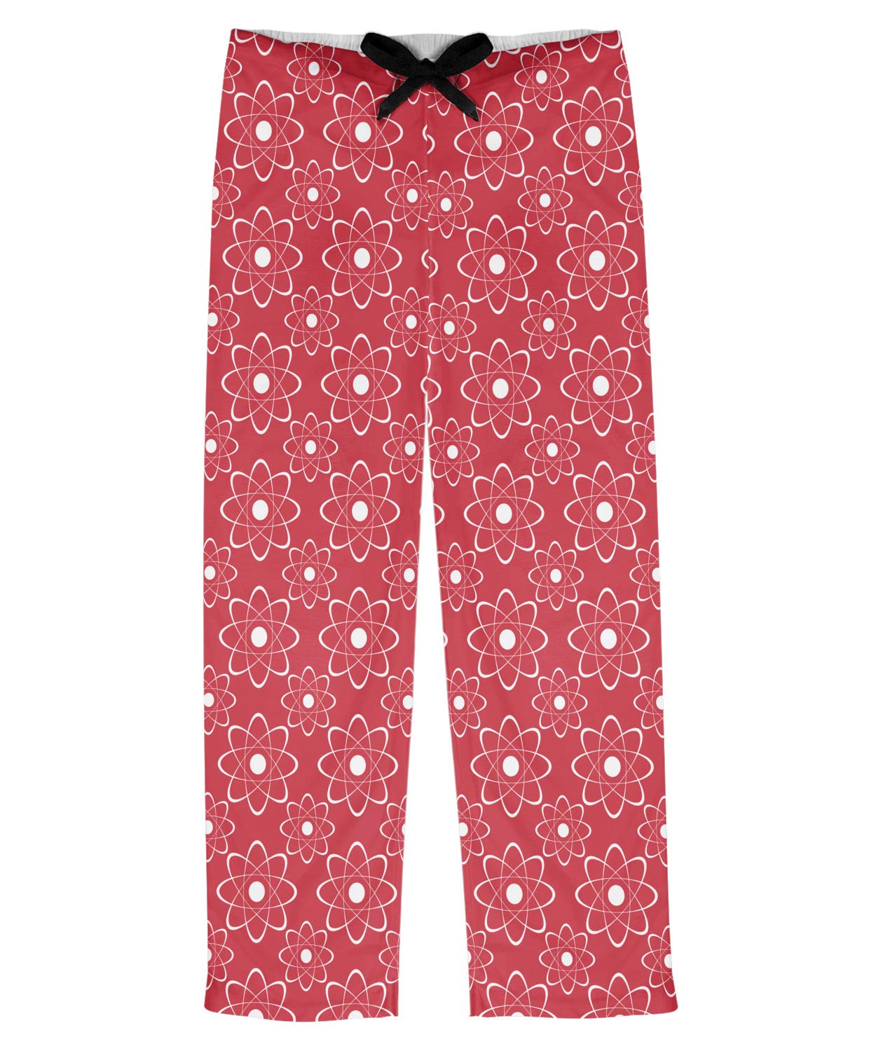 Atomic Orbit Men's Pajama Pants - Soft Cotton Lounge Pants for Sleep & Relaxation, XL Size, Red Color - Perfect for Home, Travel & Gift Giving