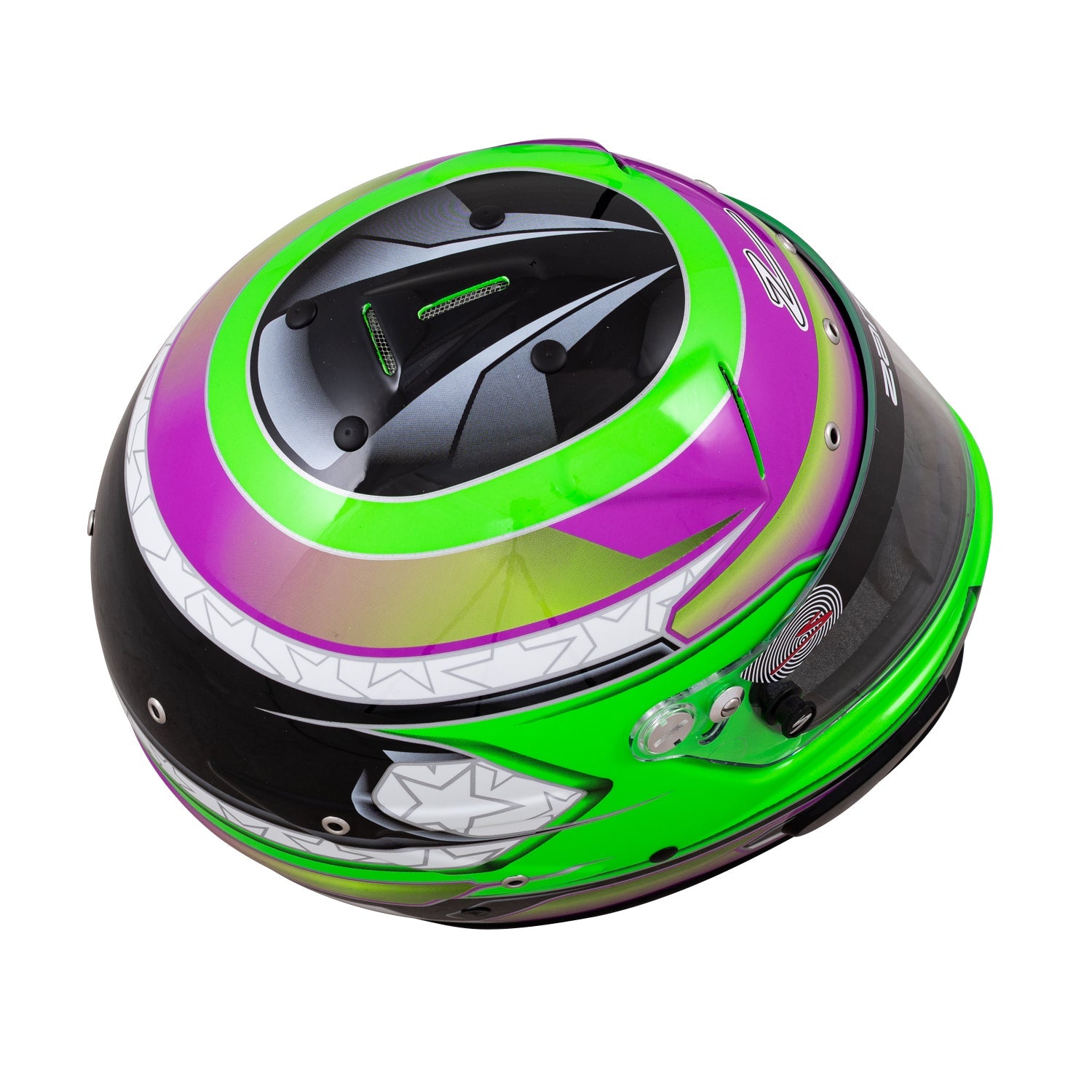 Zamp RZ 70E Switch Graphic Racing Helmet - FIA 8859 & Snell SA2020 Certified - Lightweight Full Face Motorcycle Helmet for Track Racing, Auto Cross & High-Speed Driving