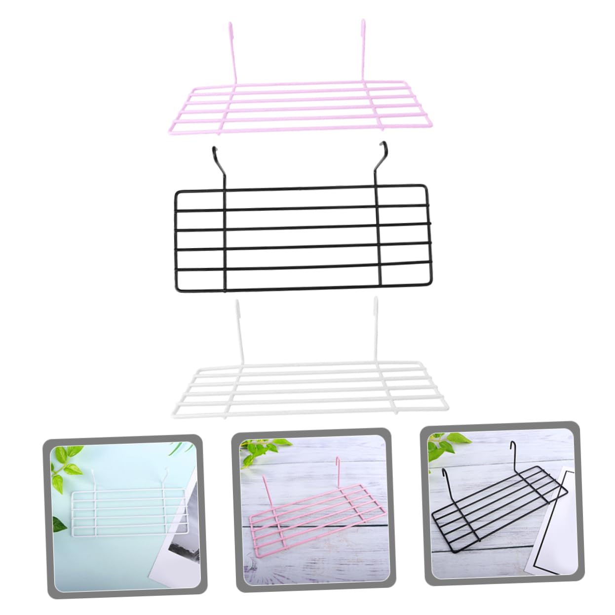 3-Piece Iron Parakeet Platform - Wall Mount Bird Cage Perch & Accessory for Small Birds - Perfect for Budgies, Cockatiels & Finches - Cage Decor & Play Area