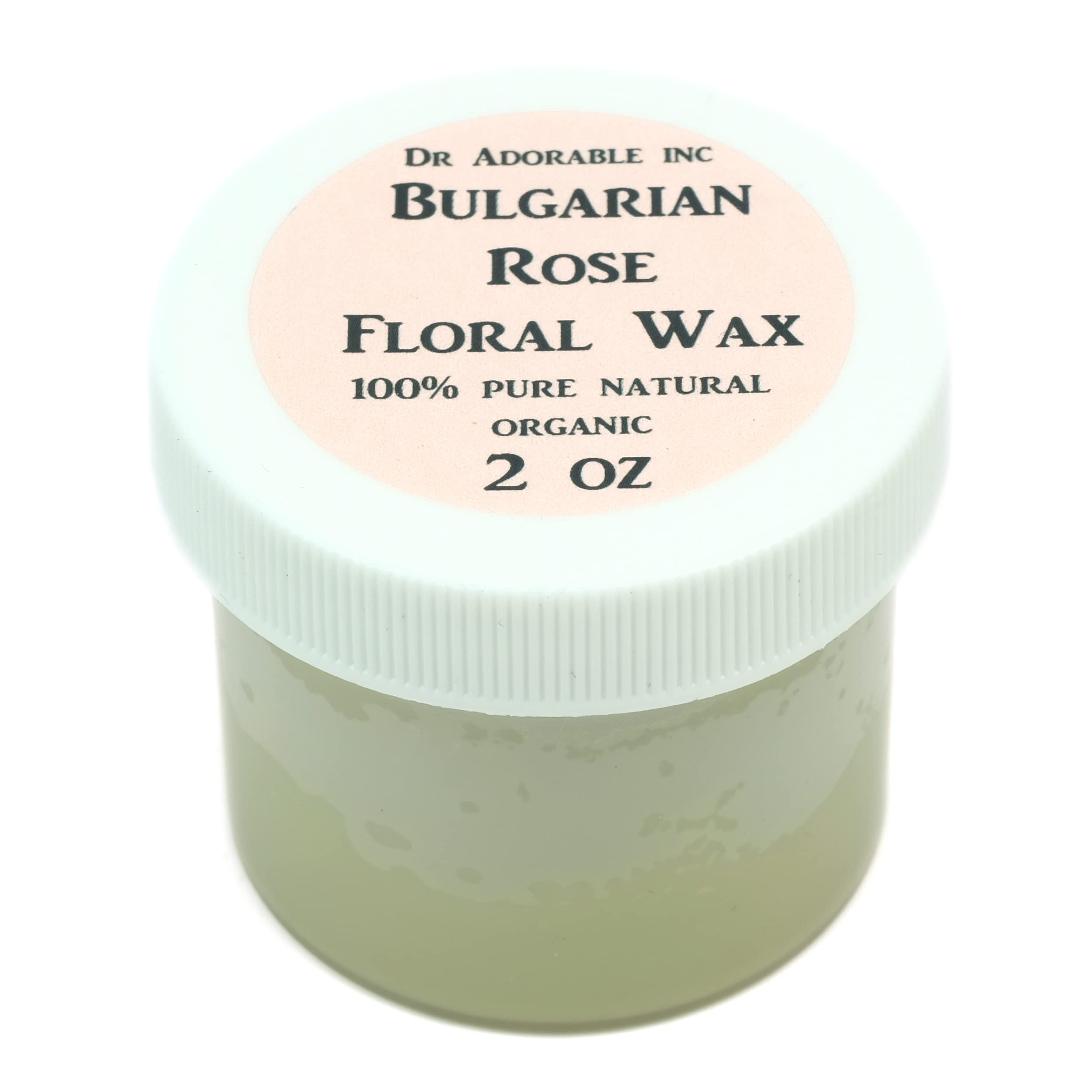 Organic Bulgarian Rose Wax by Dr Adorable - 2 Oz for DIY Skincare, Candles & Aromatherapy