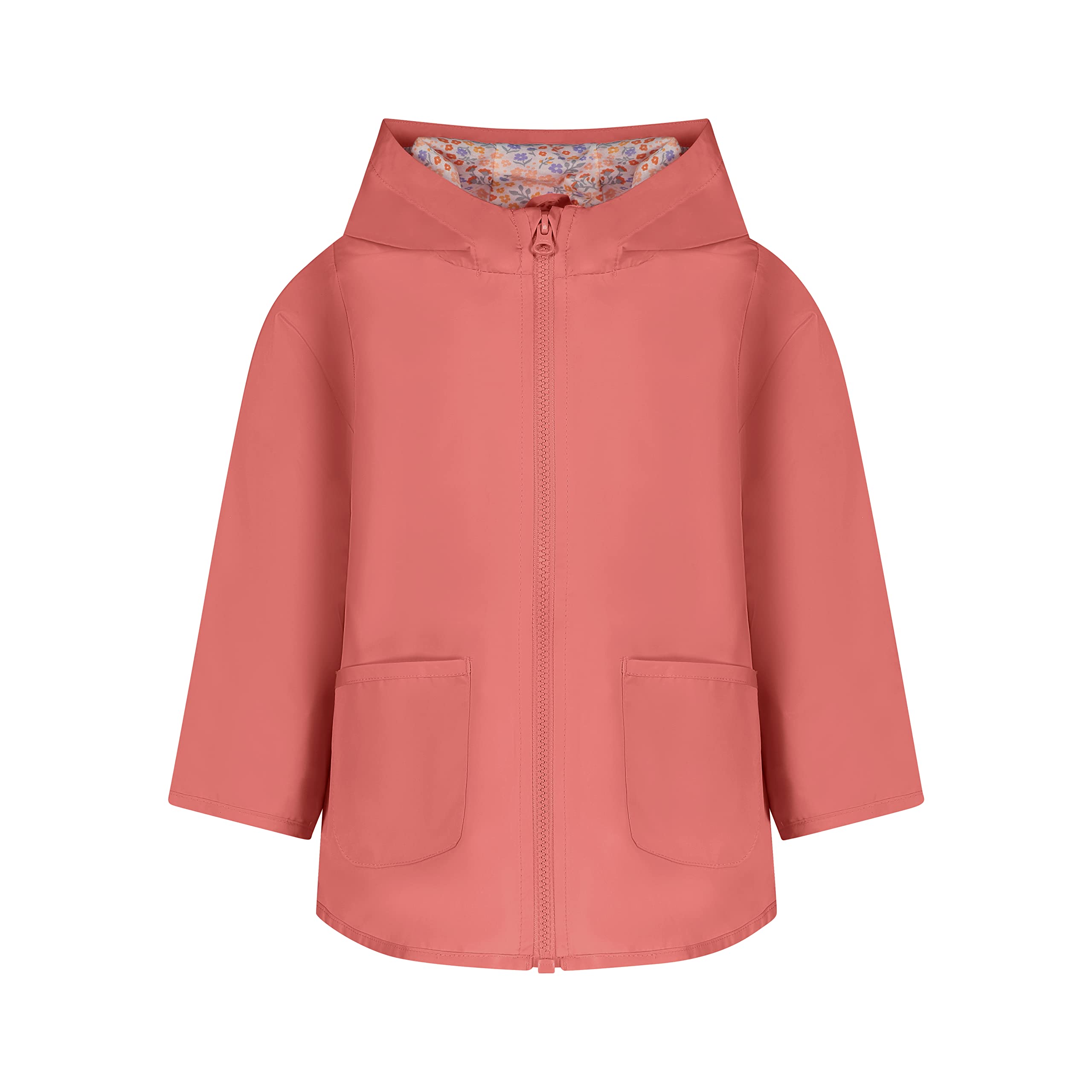 Carter's Simple Joys Girls Waterproof Raincoat - Lightweight Hooded Jacket for Toddler & Kids Outdoor Play, School & Rainy Day Protection