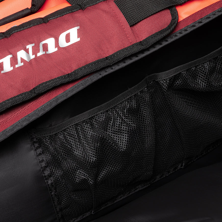 Dunlop CX Performance 12 Pack Tennis Racquet Bag - Red & Black for Tennis Players | Perfect for Tournaments, Practice & Gear Storage