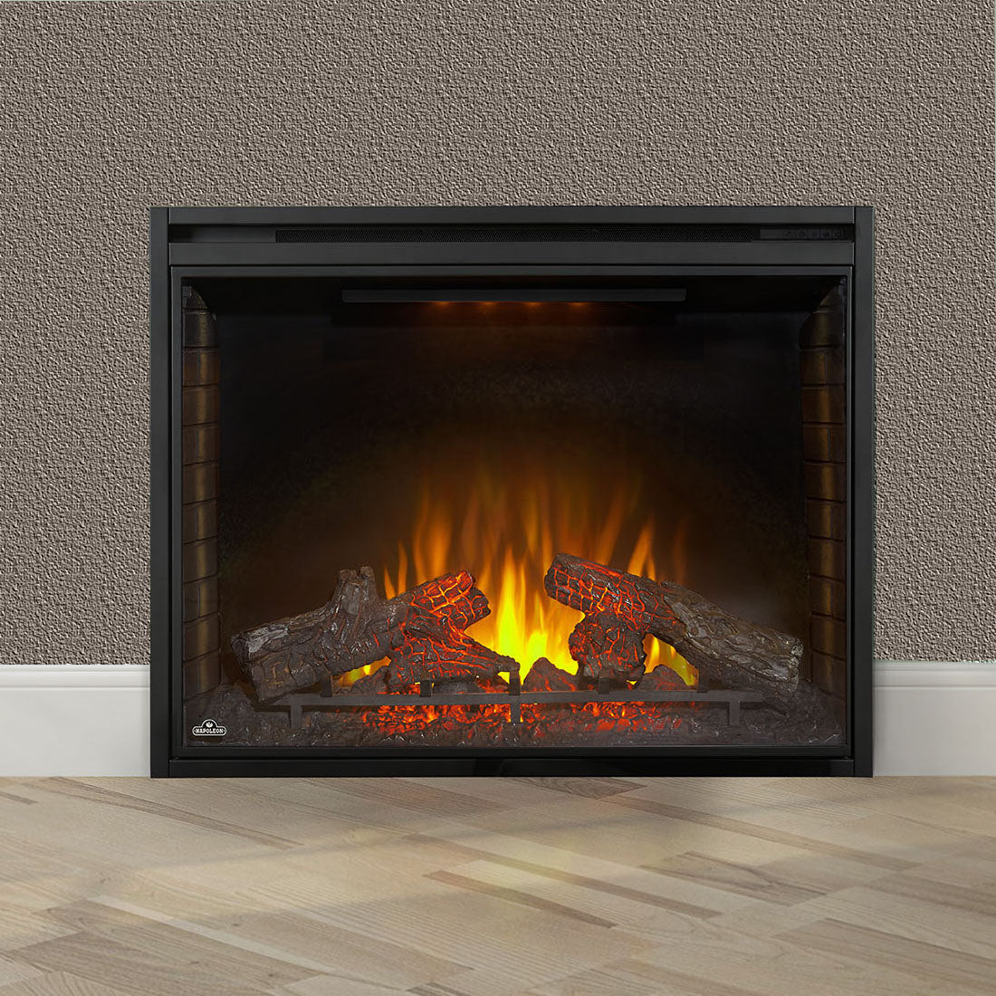 Napoleon Ascent 40-Inch Dual Voltage Built-In Electric Fireplace Insert - Perfect for Living Rooms, Bedrooms & Home Decor