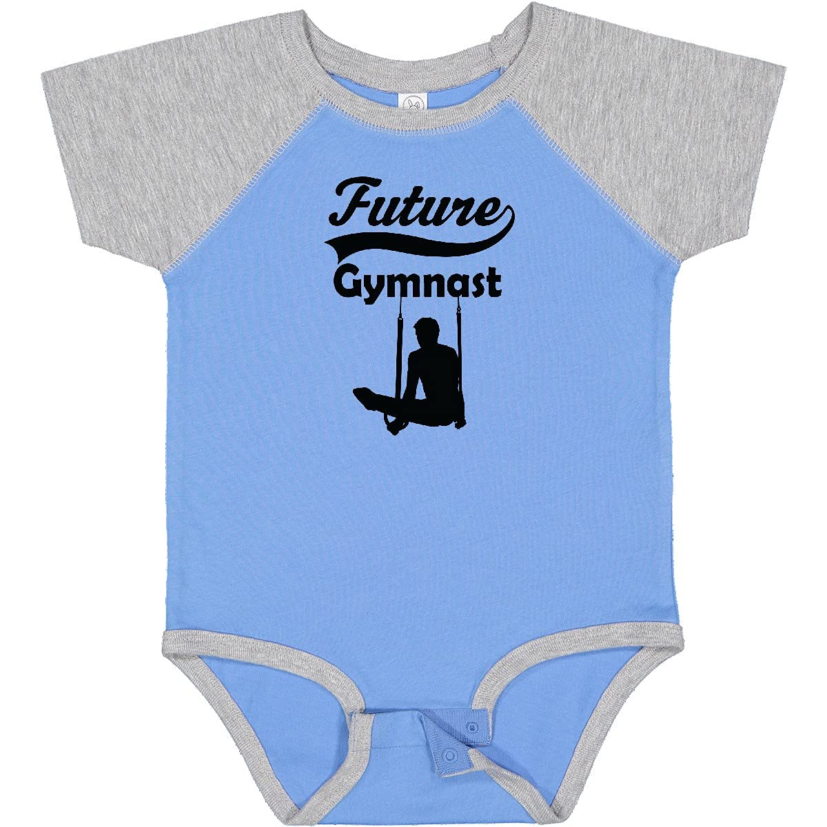 Inktastic Future Gymnast Baby Boy Bodysuit - Soft Cotton Onesie for Newborns & Infants - Perfect for Playtime, Gymnastics Class & Photo Shoots