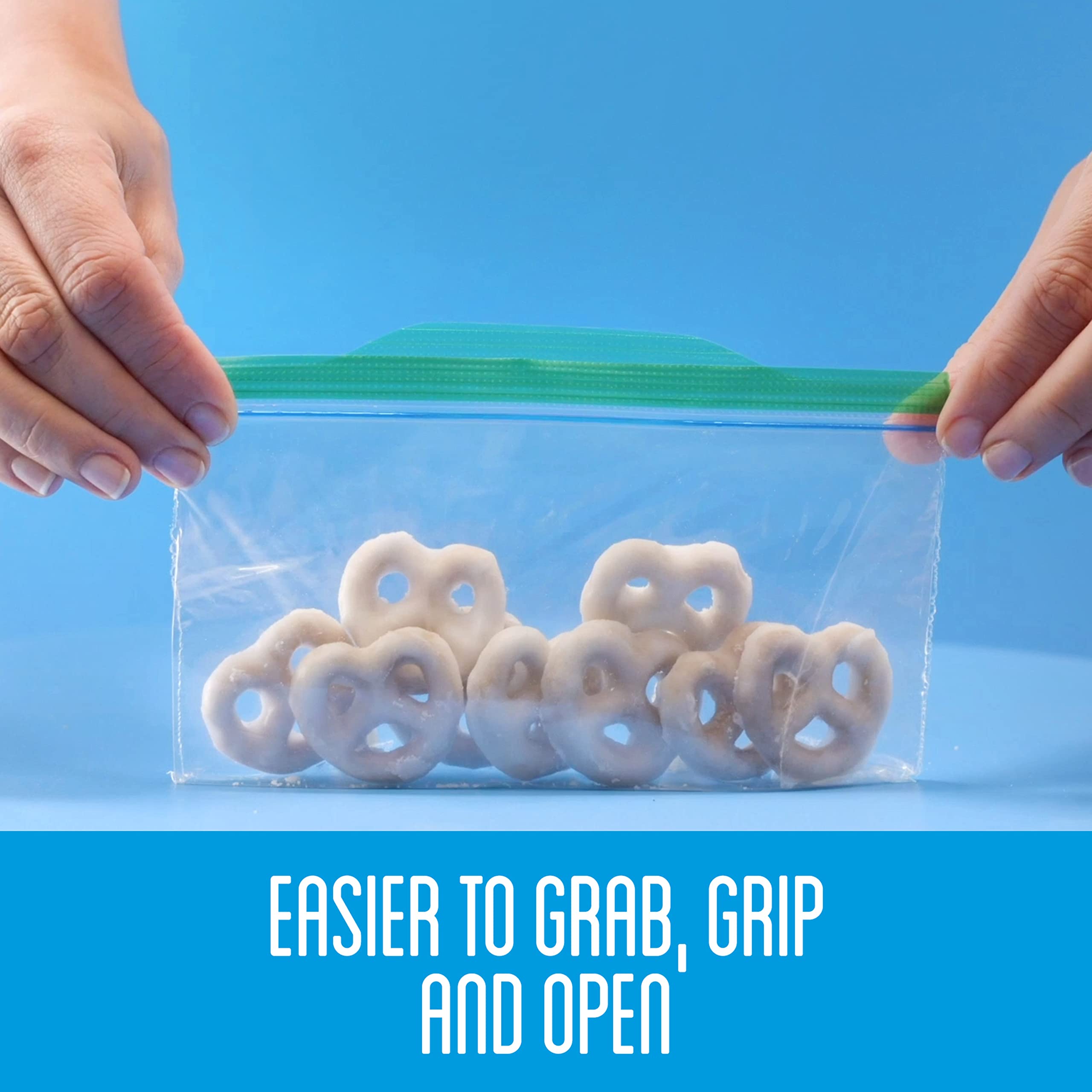 Ziploc Snack Bags - 100 Count Value Pack | Reusable, BPA-Free Food Storage Bags for School Lunches, Travel & Meal Prep | Sandwich, Snack & Freezer Safe Bags