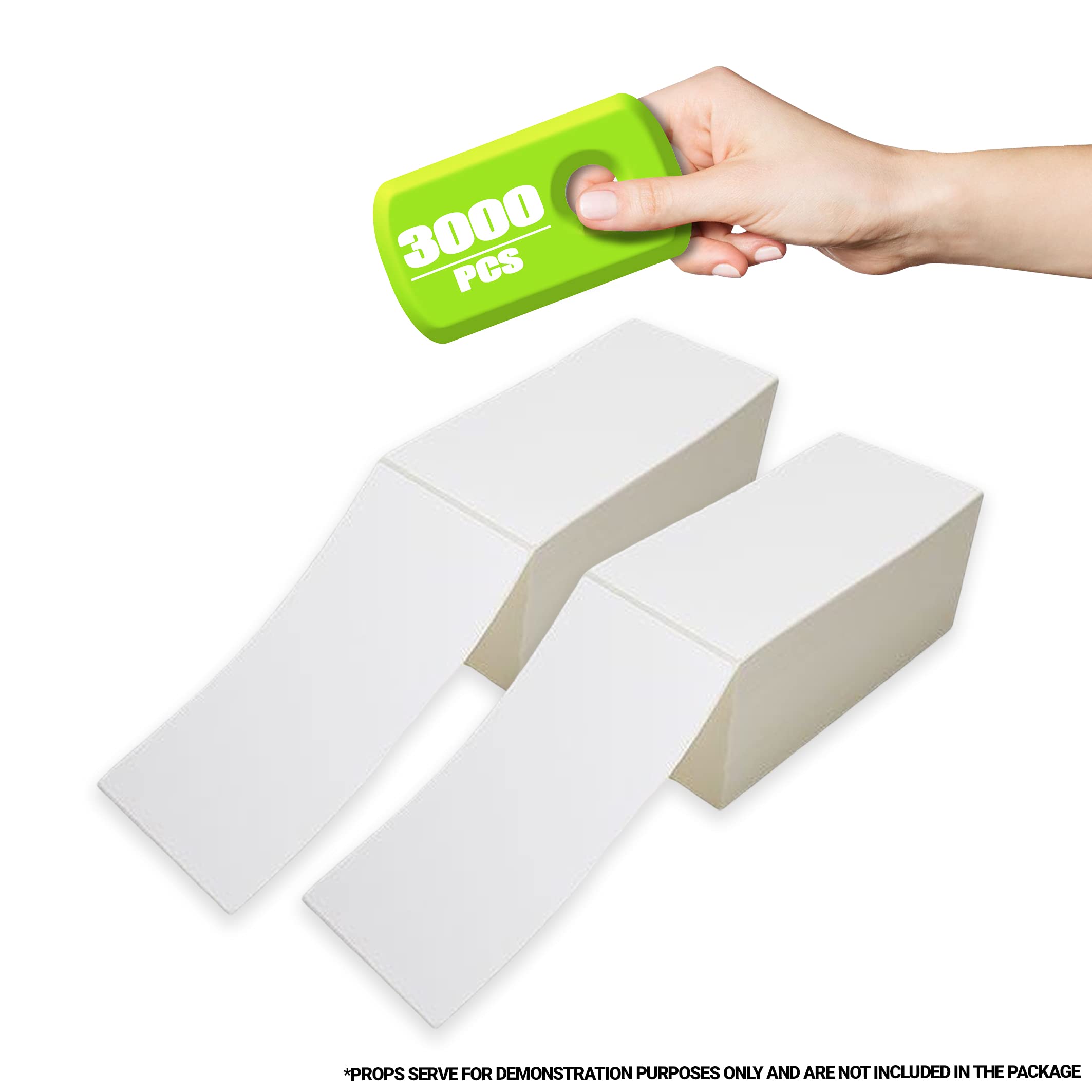 AMZ White Direct Thermal Label Paper, 4 x 8 Inches - 3000 Pack Thermal Shipping Labels for Printing - Self-Adhesive Thermal Printer Labels - Temperature-Resistant Barcode Labels for Shipping, Packaging & Logistics (Ideal for UPS, FedEx, USPS & Amazon FBA)