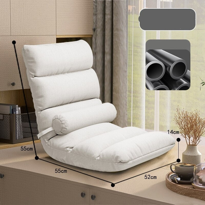Comfortable Tatami Foldable Recliner Sofa Chair - Adjustable Backrest for Living Room, Bedroom & Outdoor Relaxation | Perfect for Lounging, Napping & Reading