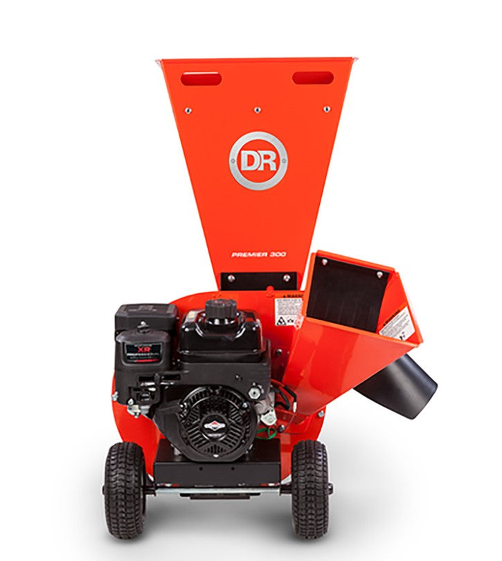DR Power Premier 300 208cc Gas Wood Chipper Shredder - 3-Inch Branch Capacity, Manual Start - Perfect for Yard Waste Cleanup, Landscaping & Composting