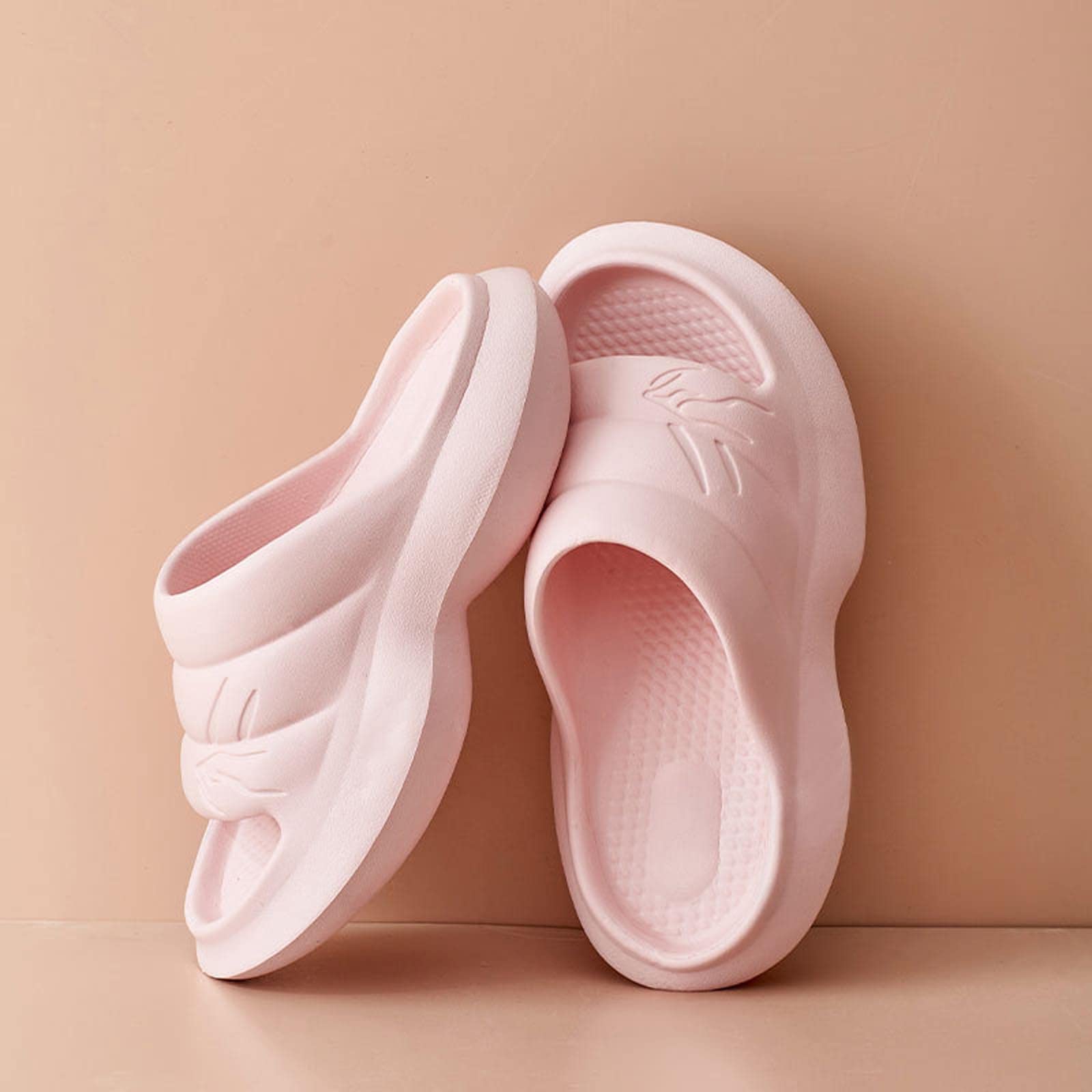 Oiangi Couple Slides Sandals for Women & Men - Non-Slip Summer Slippers with Open Toe & Platform Design - Comfortable Outdoor Beach Shoes for Walking, Poolside, and Vacation Getaways