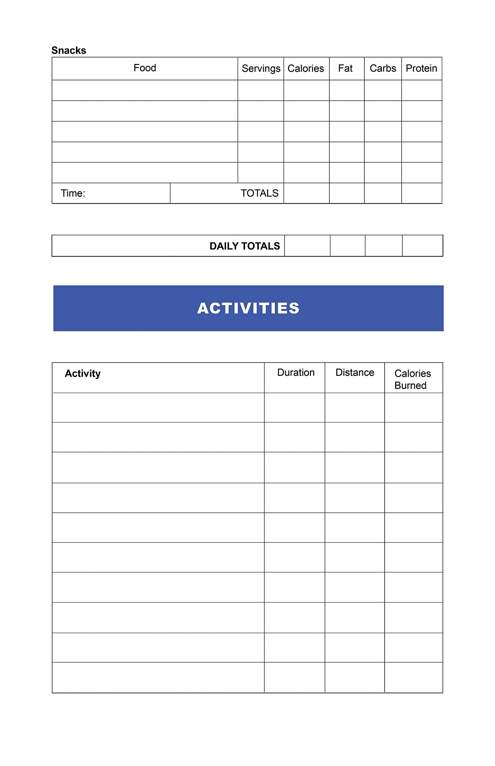 Best Food & Exercise Journal for Weight Loss & Fitness Tracking - Daily Meal Planner & Workout Log for Healthy Lifestyle