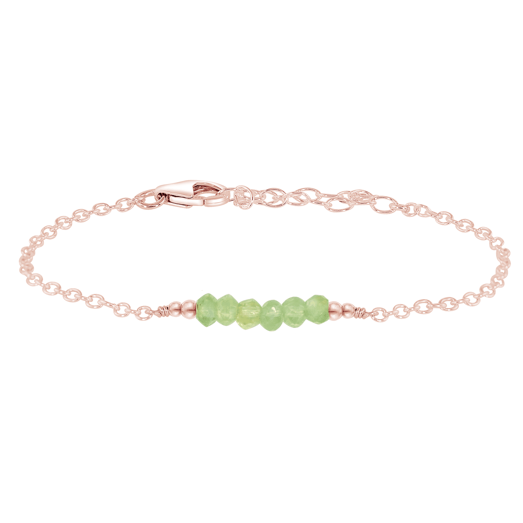 Sparkling Green Prehnite Gemstone Faceted Bead Bar Bracelet for Women - Handmade Healing Crystal Jewelry for Meditation, Yoga & Spiritual Gifts