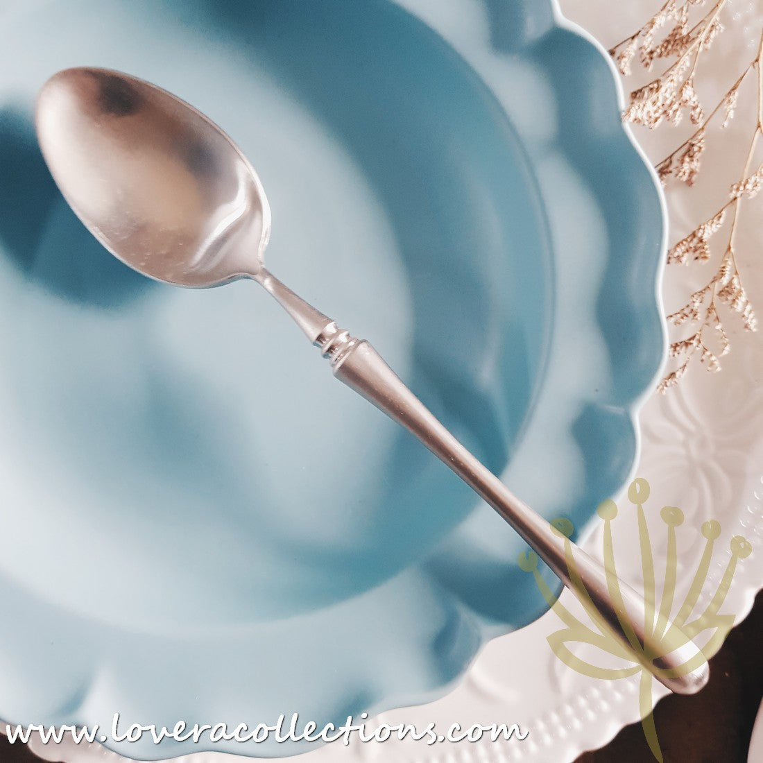 **70% Off Parisienne Matte Gold Stainless Steel SS304 Main Spoon - Elegant Dining & Kitchen Utensil for Restaurants, Weddings & Home Entertaining**