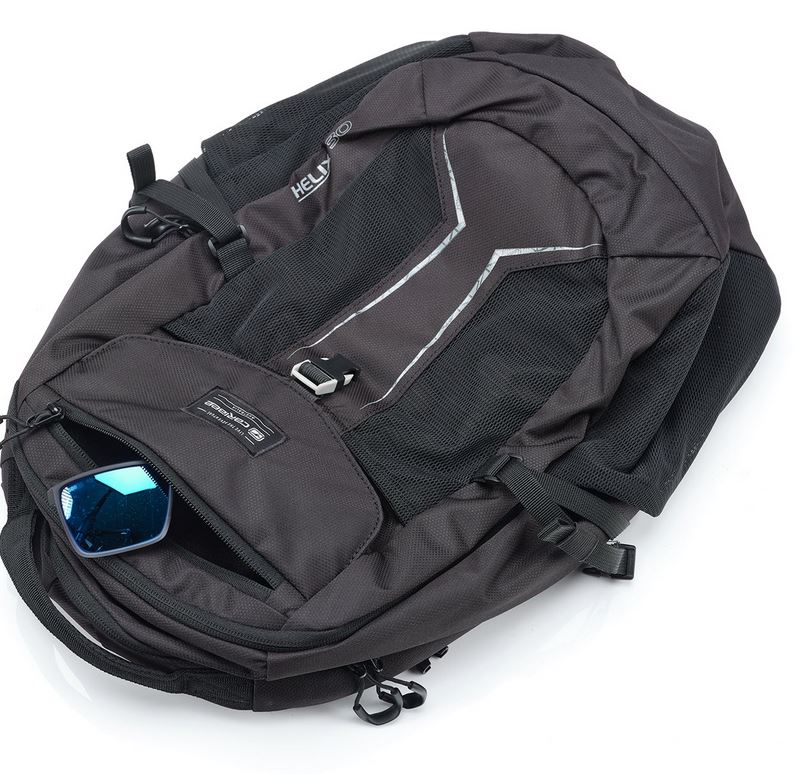 Caribee Helix 30L 15.4 Inch Laptop Backpack Black - Waterproof Travel Backpack for Men & Women, Business Work Commuter, College School Student, Hiking Outdoor Adventure