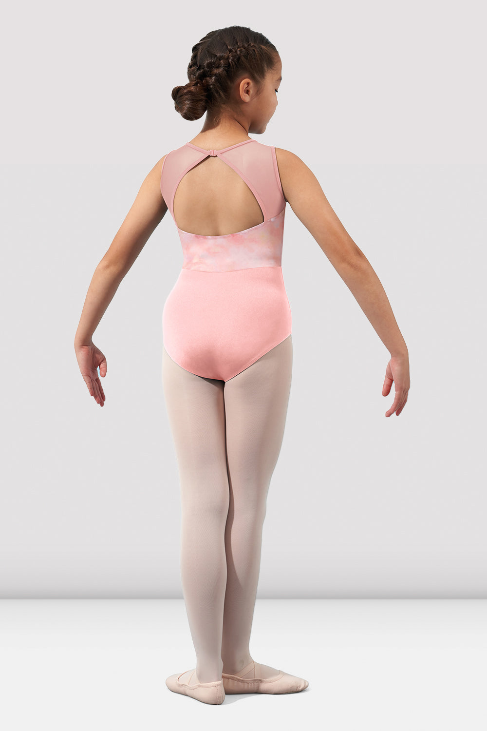 Mirella Girls Watercolor Open Back Leotard - Ballet Dance Gymnastics Performance Costume for Kids & Toddlers
