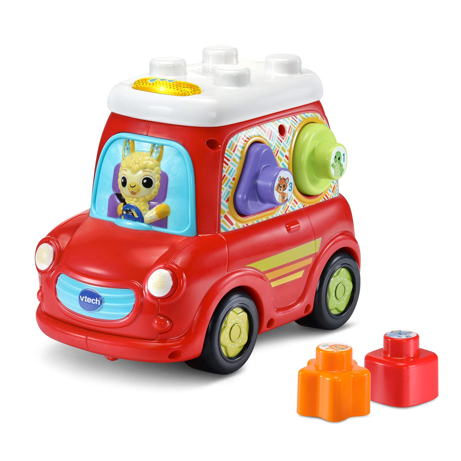 VTech Sort and Go Smart Car - Interactive Learning Toy for Toddlers, Red - Educational Shape Sorter & Push Car for Kids Ages 1-3 Years (Ideal for Early Childhood Development & Playtime Fun)