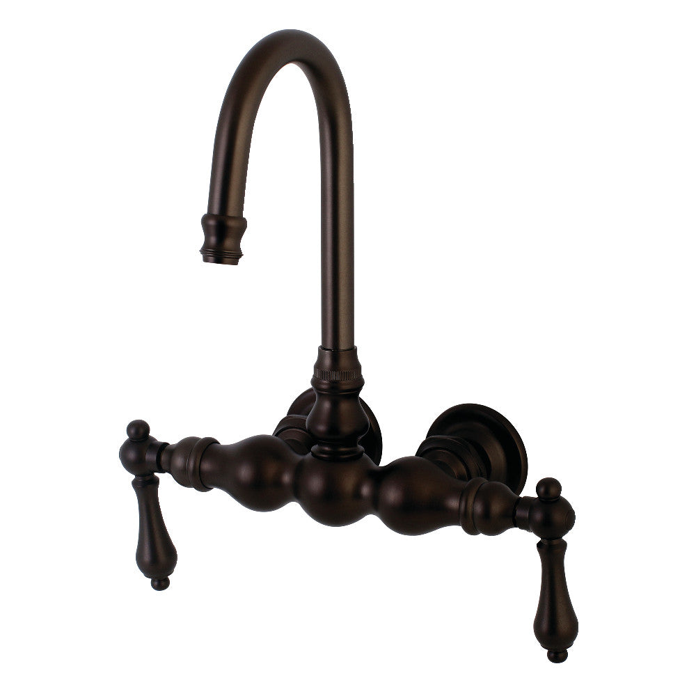 Kingston Brass AE1T0 Aqua Vintage 3-3/8 Inch Wall Mount Tub Faucet - Classic Bathroom Fixture for Vintage & Farmhouse Style Bathrooms