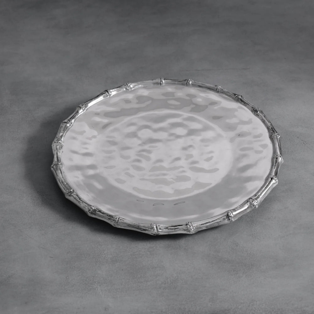 Beatriz Ball GARDEN Bamboo Round Serving Tray - Elegant Handmade Wooden Appetizer Platter for Cheese, Fruit & Charcuterie - Perfect for Entertaining, Wedding Gifts & Home Decor