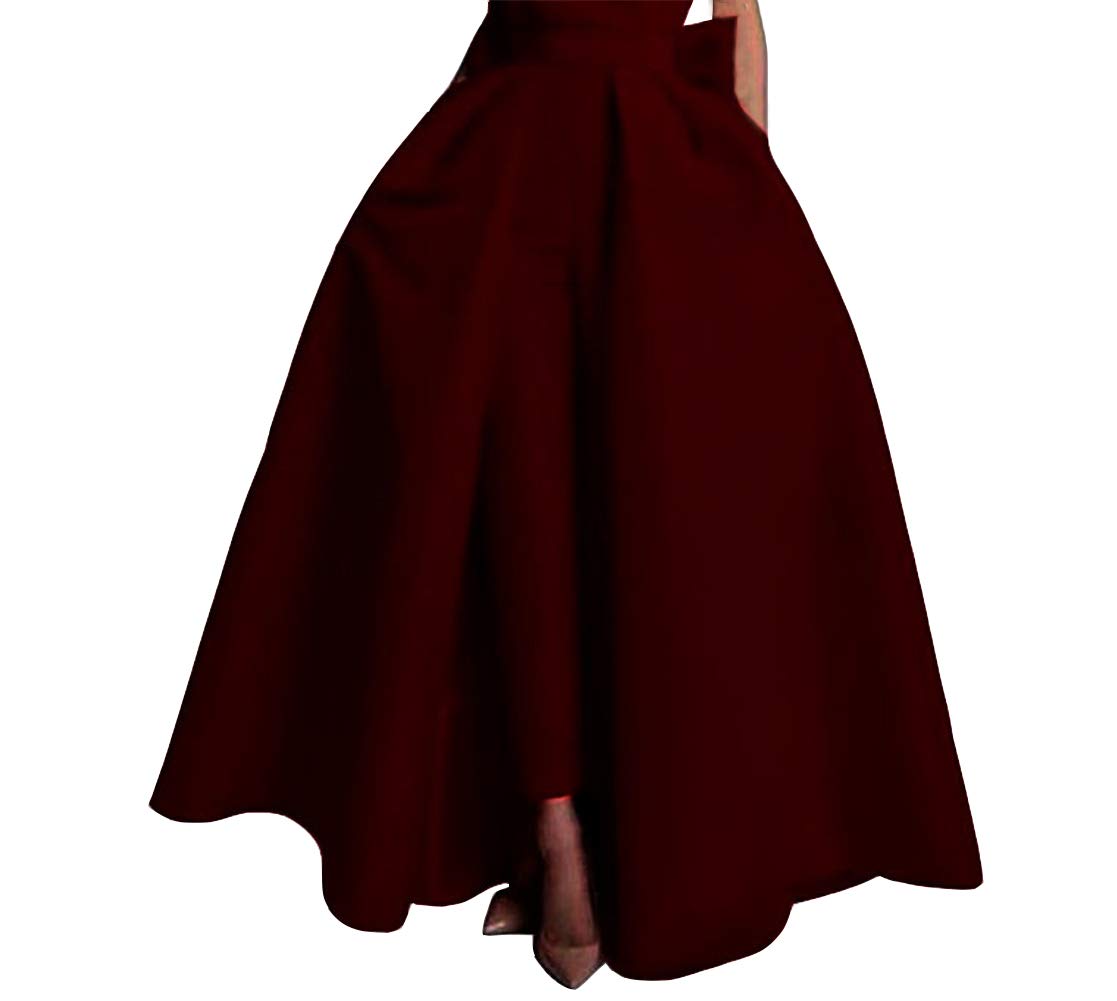 Burgundy Satin Detachable Train Skirt for Women - Elegant Prom Party Floor Length Overskirt with Bowknot - Perfect for Weddings, Dances & Formal Events