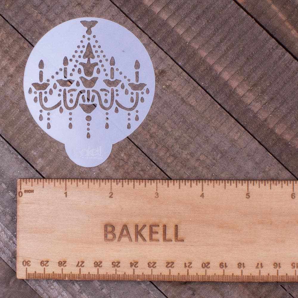 3-Piece Love Birds, Silhouette Birdcage & Chandelier Cupcake Stencil Set for Cake Decorating | Bakell® Baking Supplies for Weddings, Birthdays & Special Events