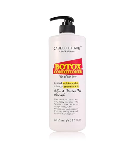 CABELO CHAVE Botox Hair Conditioner for Men & Women - 1000ml Deep Repair & Hydration - Salon Quality Treatment for Damaged & Frizzy Hair - At Home Hair Spa Experience