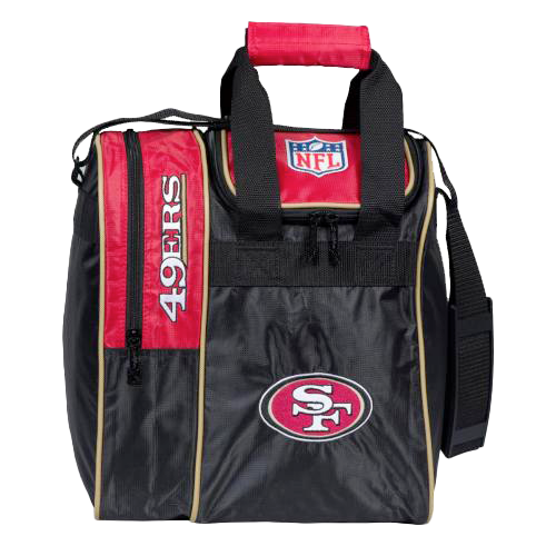 San Francisco 49ers NFL Team Logo Tote Bowling Bag for Men & Women - Perfect for Sports Fans, Gym, Travel & Bowling Alley Accessories