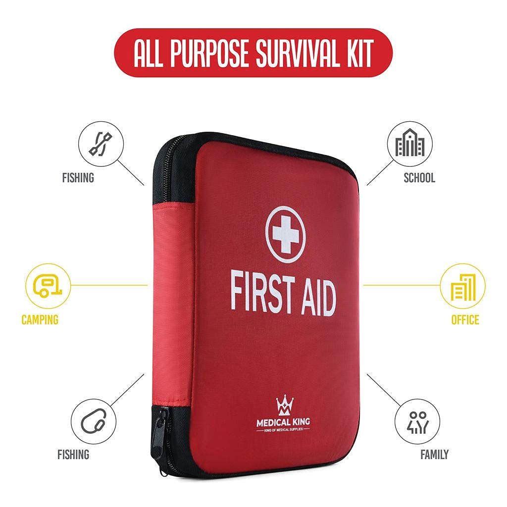 Medical King 360-Piece First Aid Kit – Comprehensive All-Purpose Emergency Supplies for Home, Work & Camping | Essential Safety Gear for Families, Offices & Outdoor Adventures
