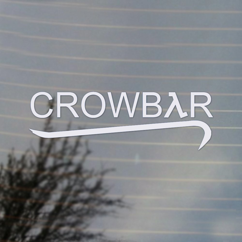 High-Quality Cosplay & Fan Gear Crowbar Gaming Vinyl Decal (White) - Perfect for Laptops, Gaming PCs, and Consoles