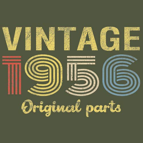 Vintage 1956 Retro 69th Birthday Gift for Men - Original Parts Themed T-Shirt - Perfect for Milestone Celebrations & Special Occasions