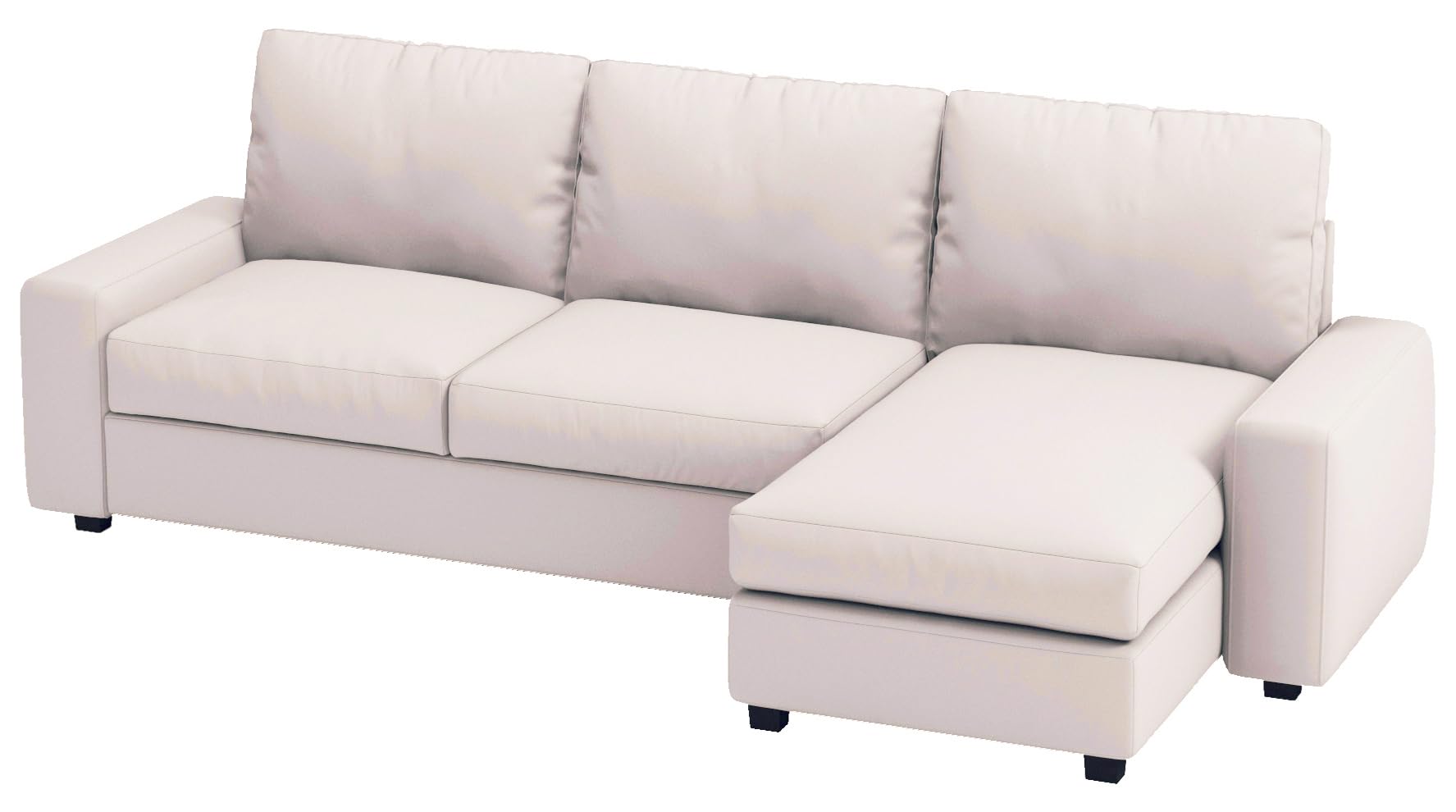 Durable Polyester Kivik Loveseat Cover with Chaise - 110.2